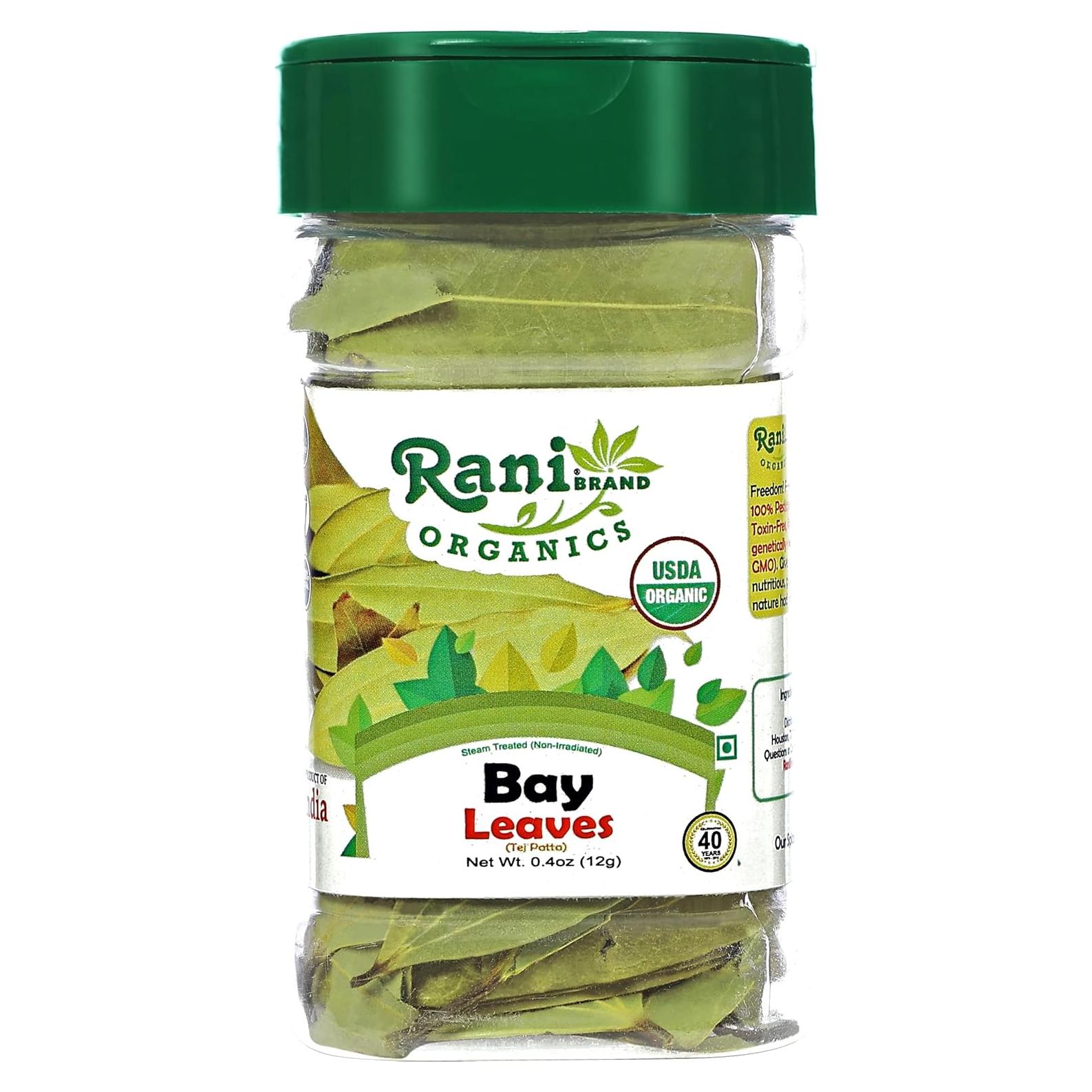 Hojas de Laurel Orgánicas Rani 12g - Especia Gourmet Natural