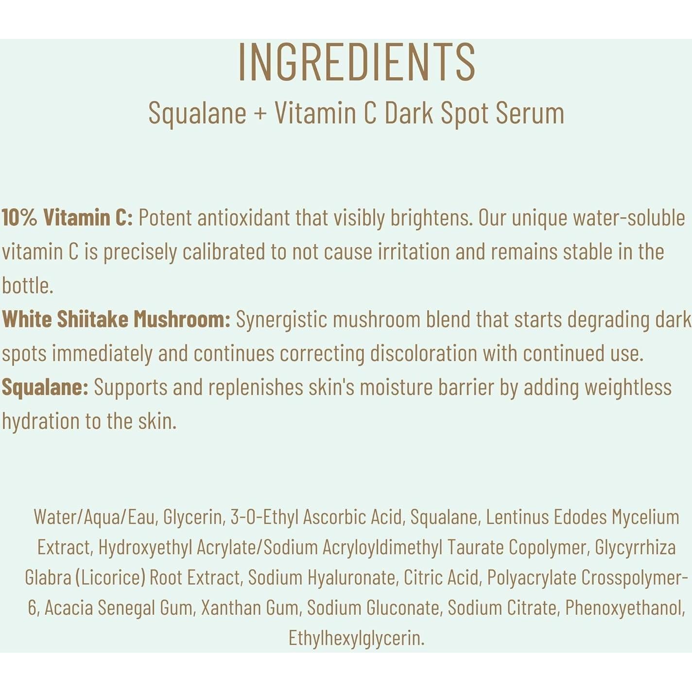 Sérum Facial Biossance 30 ml Vitamina C y Squalano Hidratante