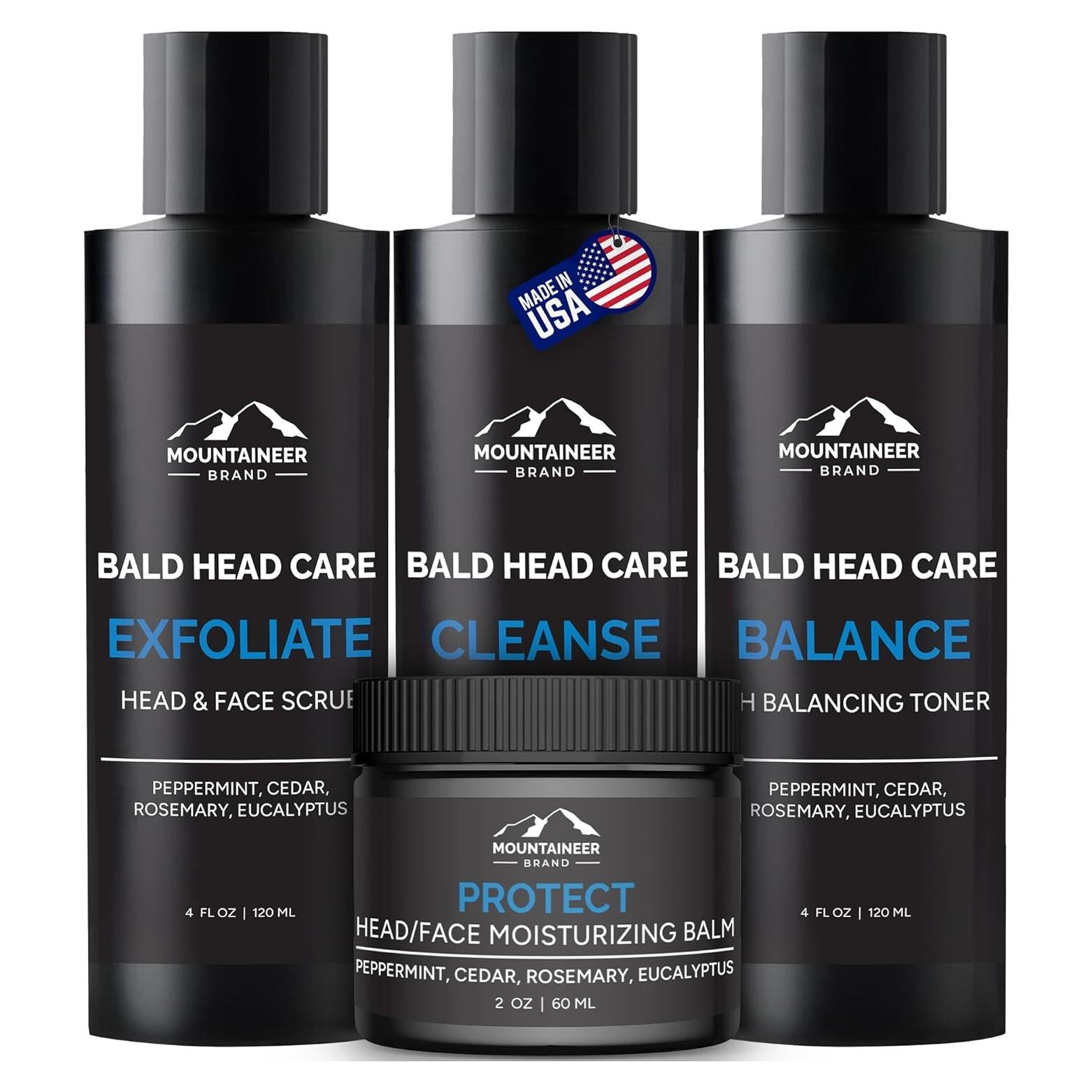 Kit Esenciales Cuidado de Cabeza Calva Mountaineer 113g