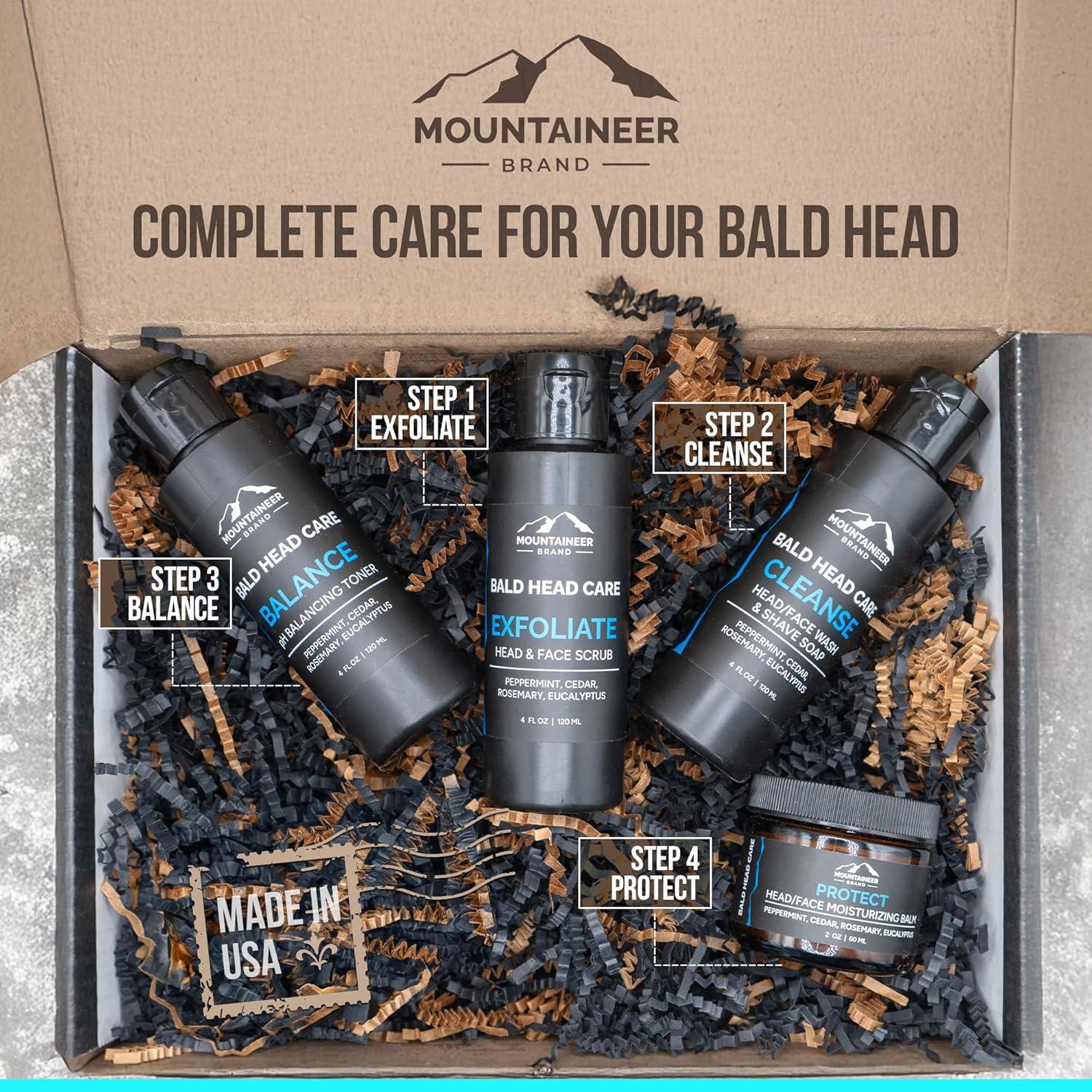 Kit Esenciales Cuidado de Cabeza Calva Mountaineer 113g