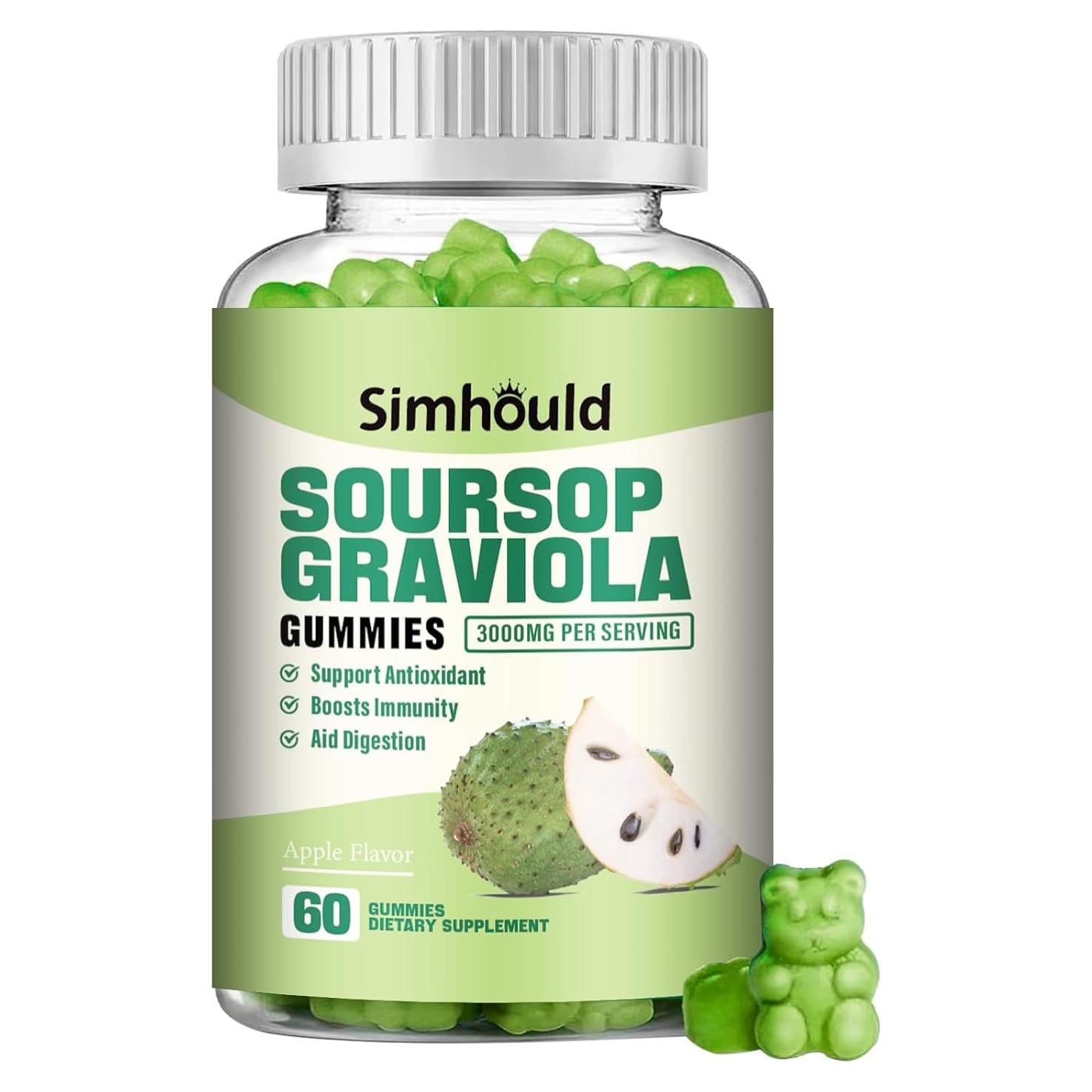 Gominolas de Graviola Simhould 60 Unidades 199g