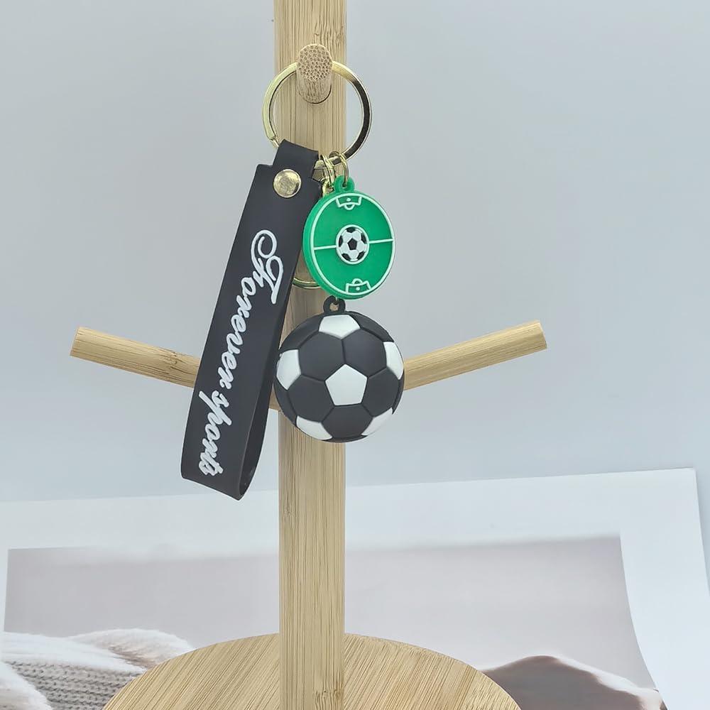 Llavero de Fútbol Unisex Negro - Regalo para Aficionados