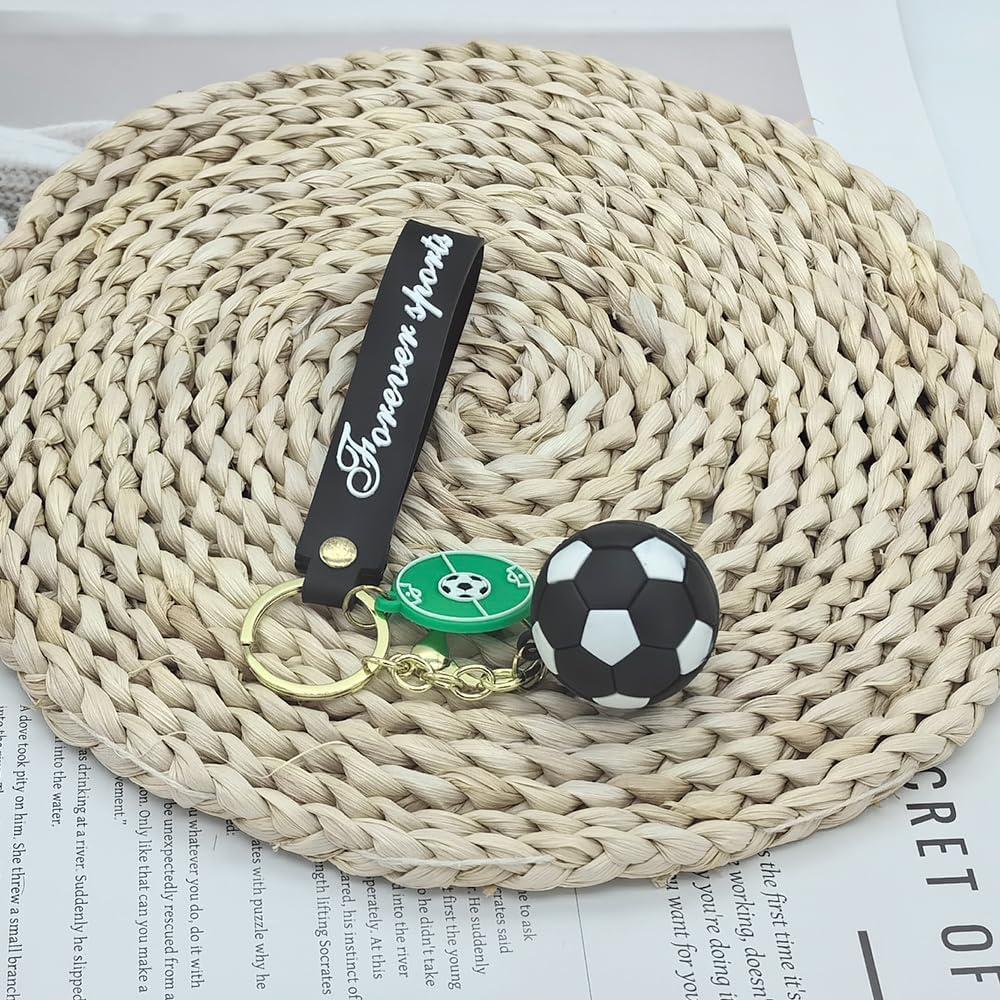 Llavero de Fútbol Unisex Negro - Regalo para Aficionados