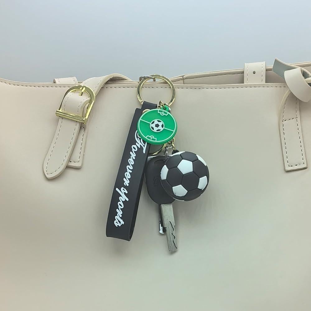 Llavero de Fútbol Unisex Negro - Regalo para Aficionados