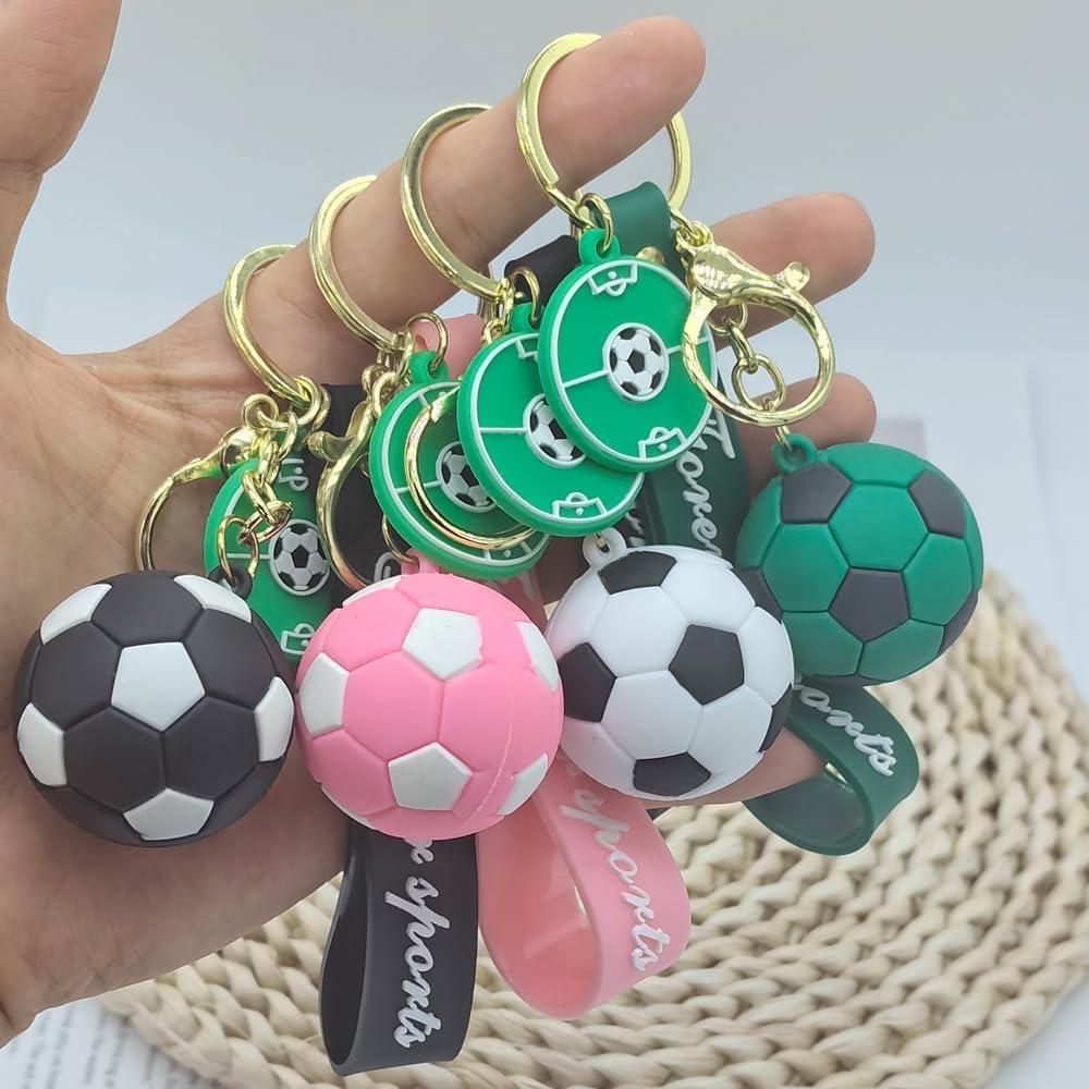 Llavero de Fútbol Unisex Negro - Regalo para Aficionados