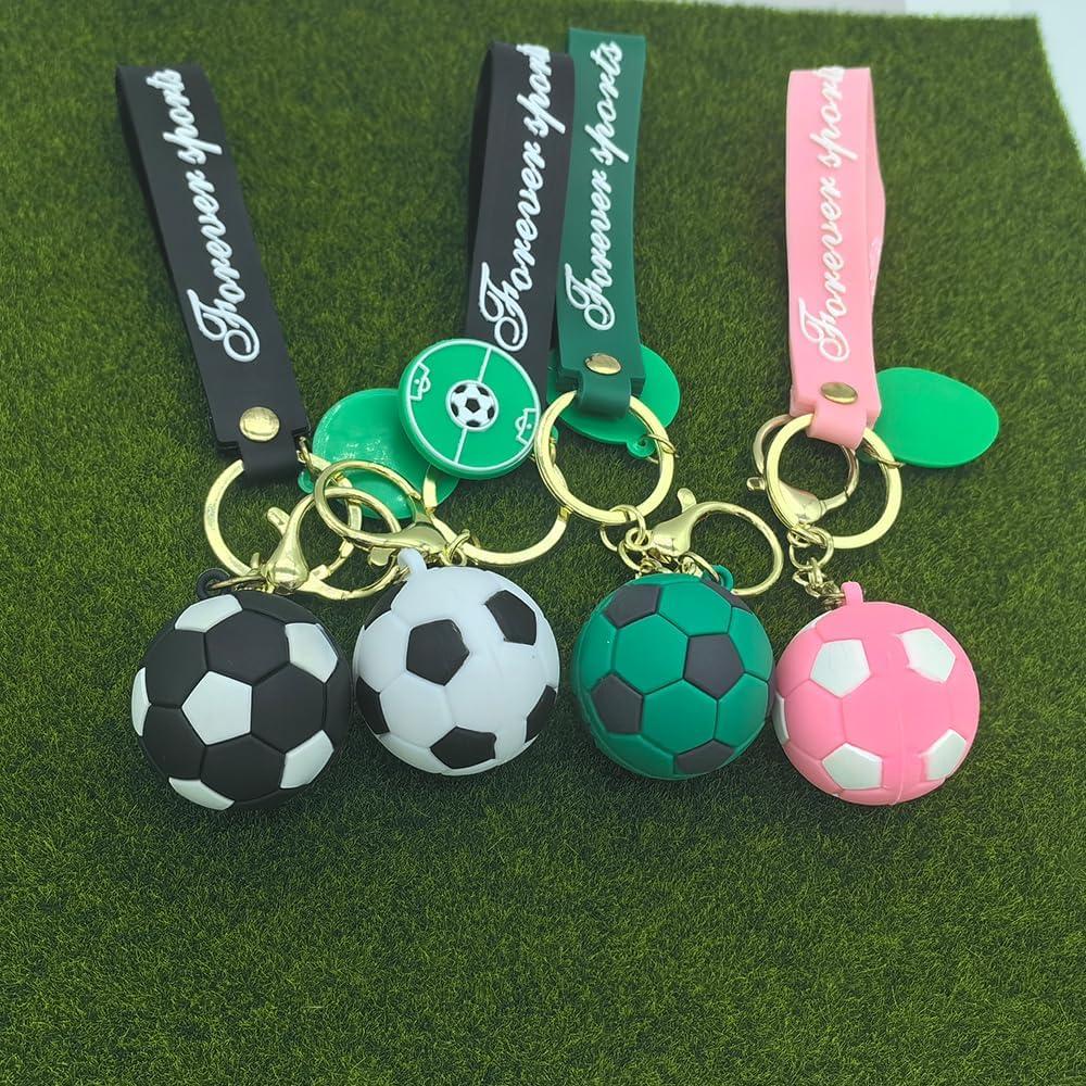 Llavero de Fútbol Unisex Negro - Regalo para Aficionados