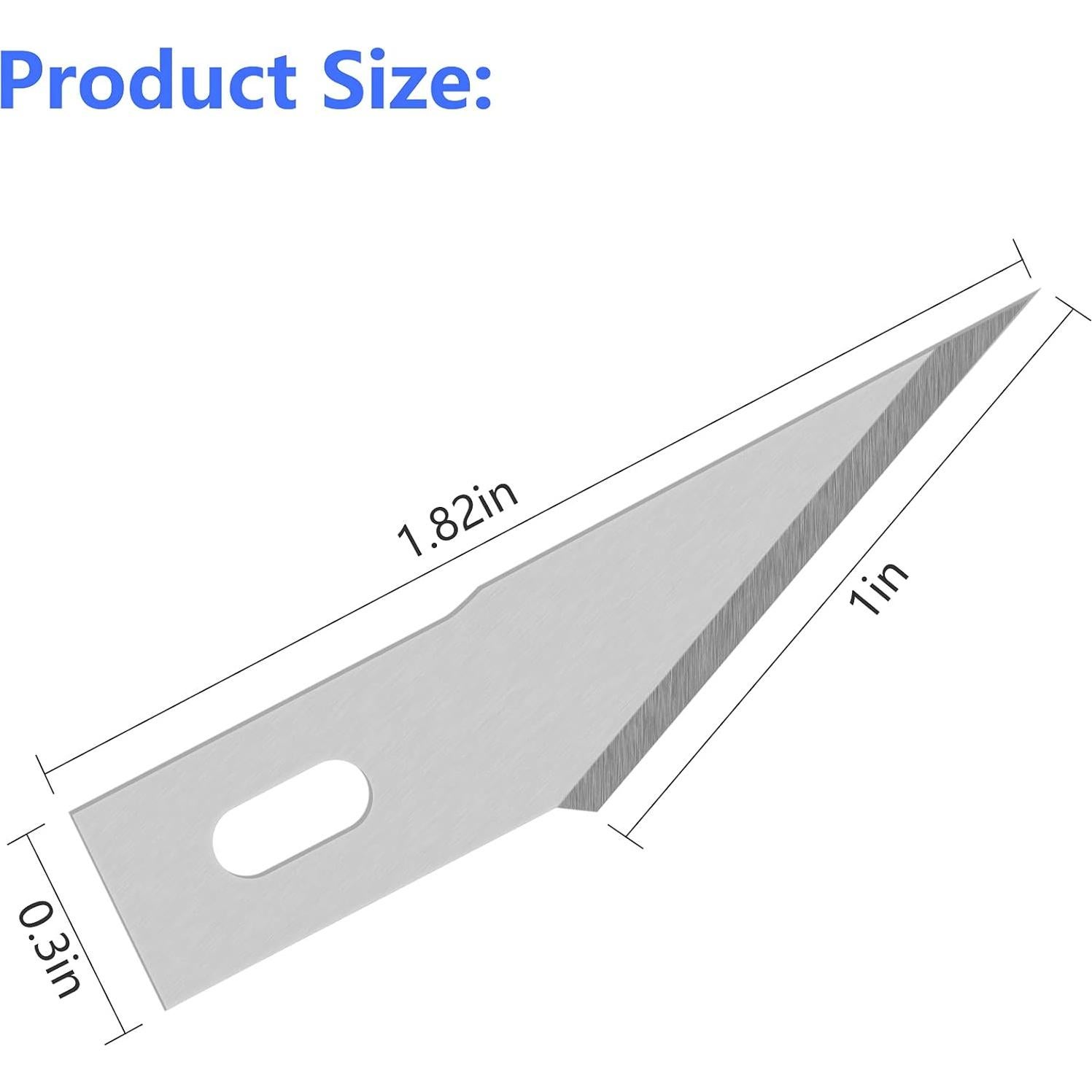 Paquete de 100 Cuchillas de Manualidades Jetmore #2 - Acero al Carbono