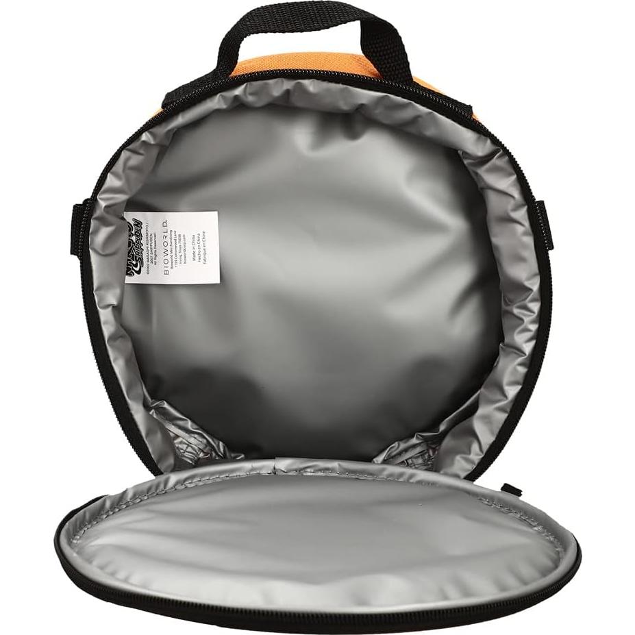 Conjunto Mochila 5 Piezas Naruto Anime Naranja y Negro