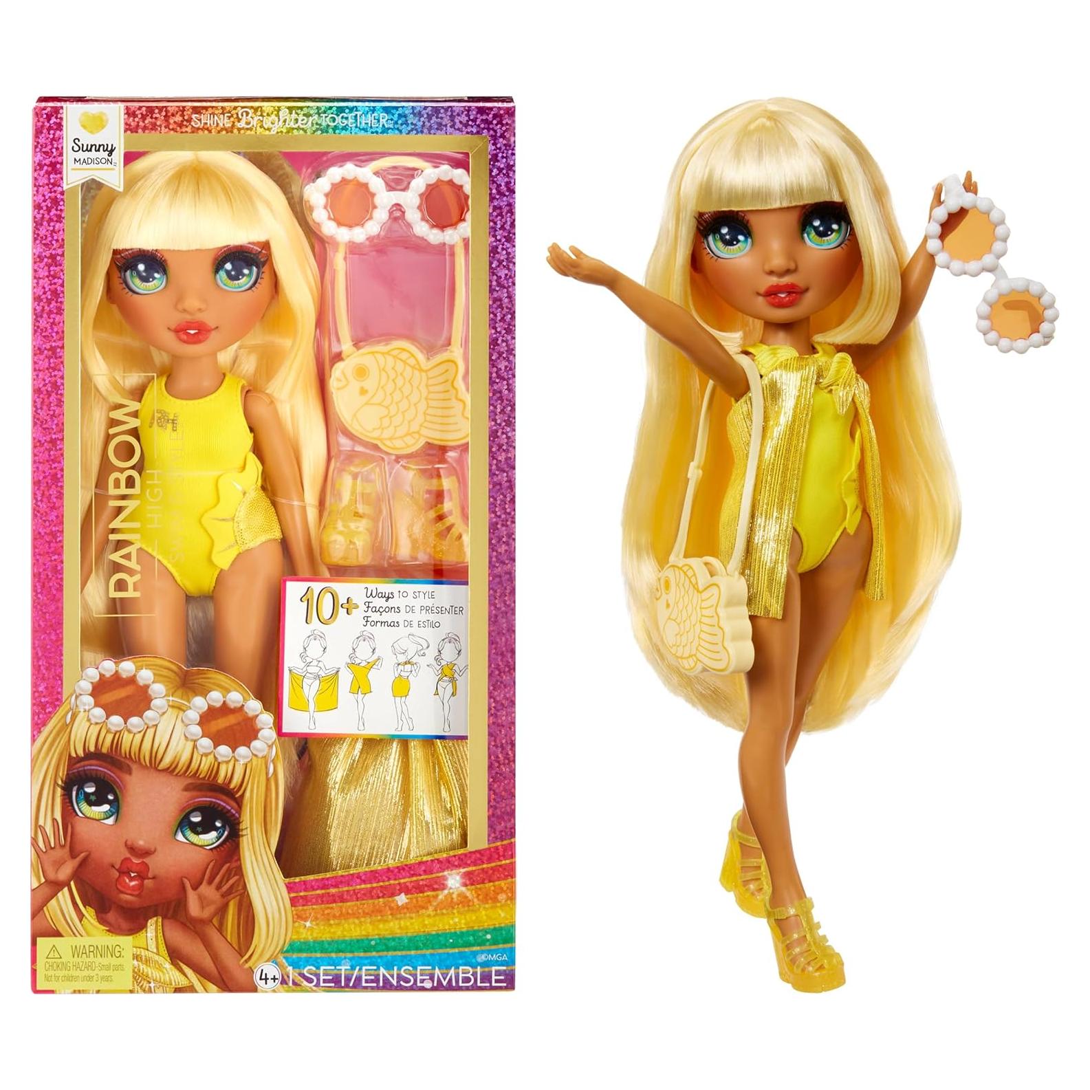 Muñeca de Moda Rainbow High Sunny 28 cm Traje de Baño Amarillo
