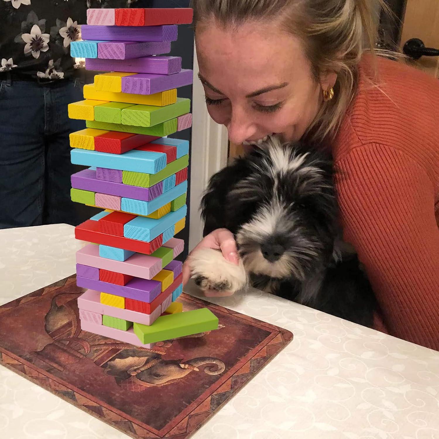 Juego de Bloques Apilables de Madera Gentle Monster 54 Piezas