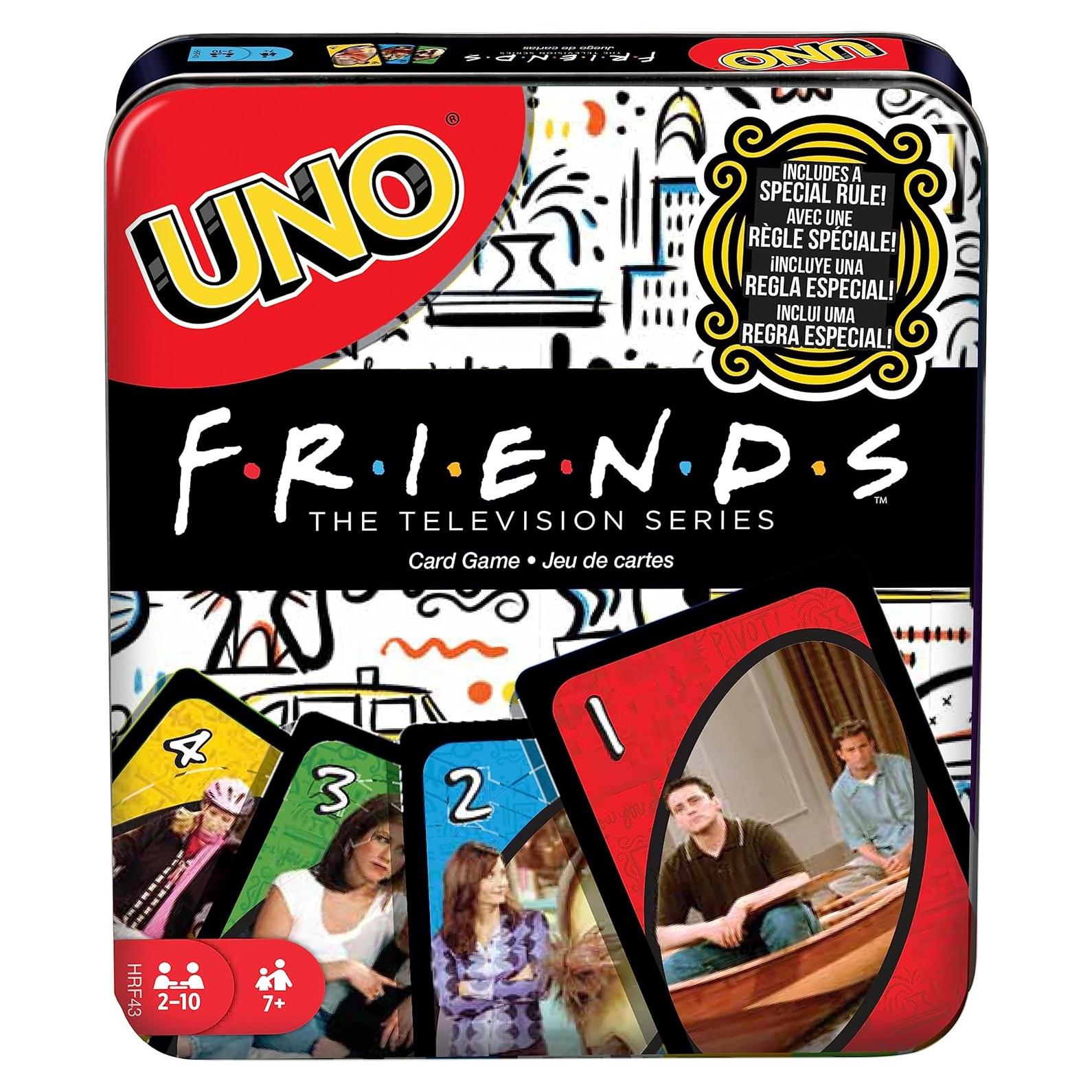 Juego de Cartas UNO Amigos Mattel en Lata Coleccionable