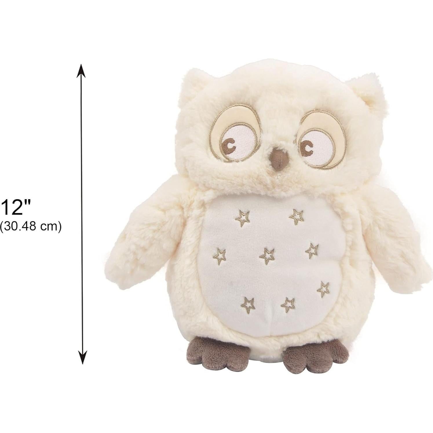 Búho de Peluche Musical Linzy 25.4 cm con Luz Nocturna