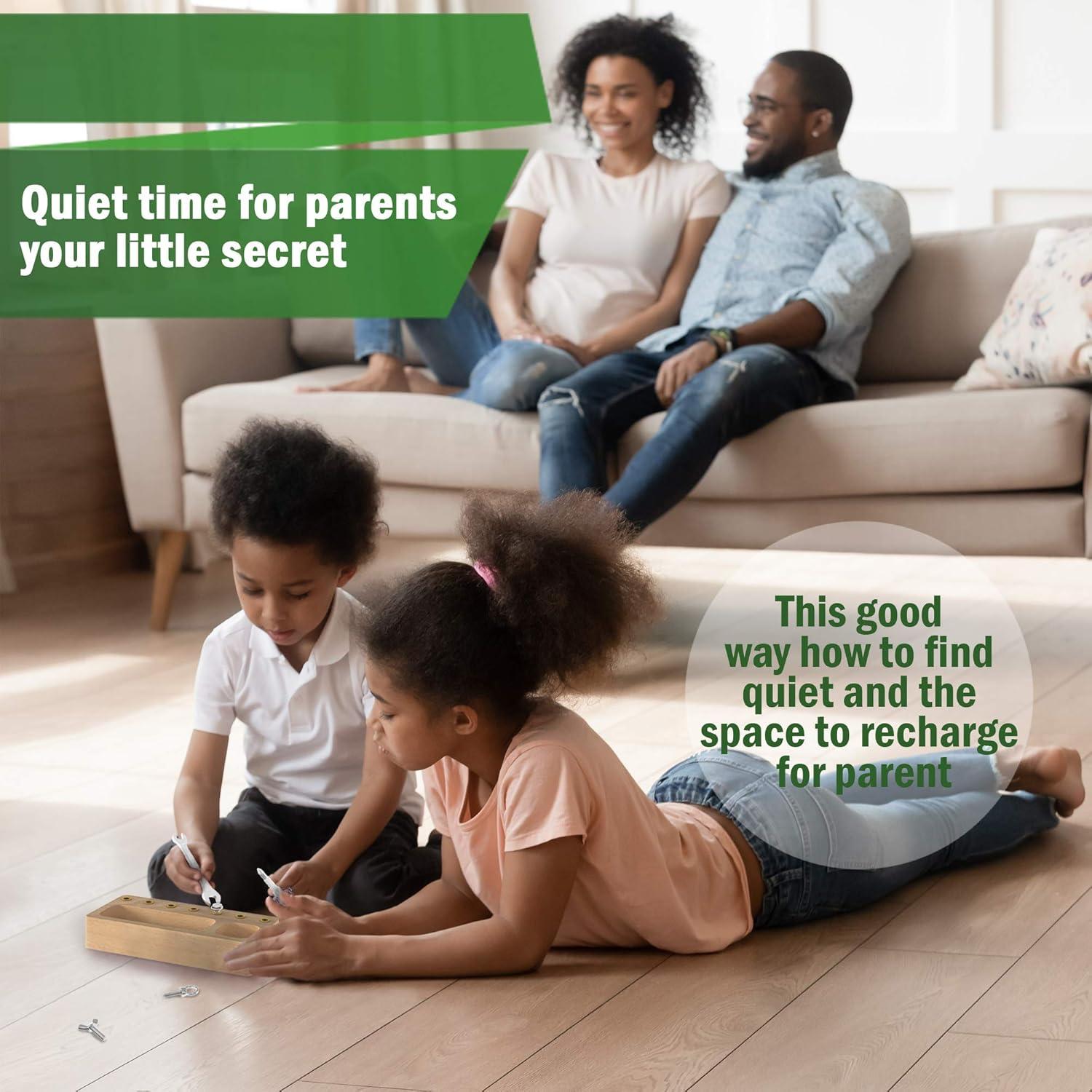 Tablero de Destornillador Montessori Panda Brothers - Juguete Educativo