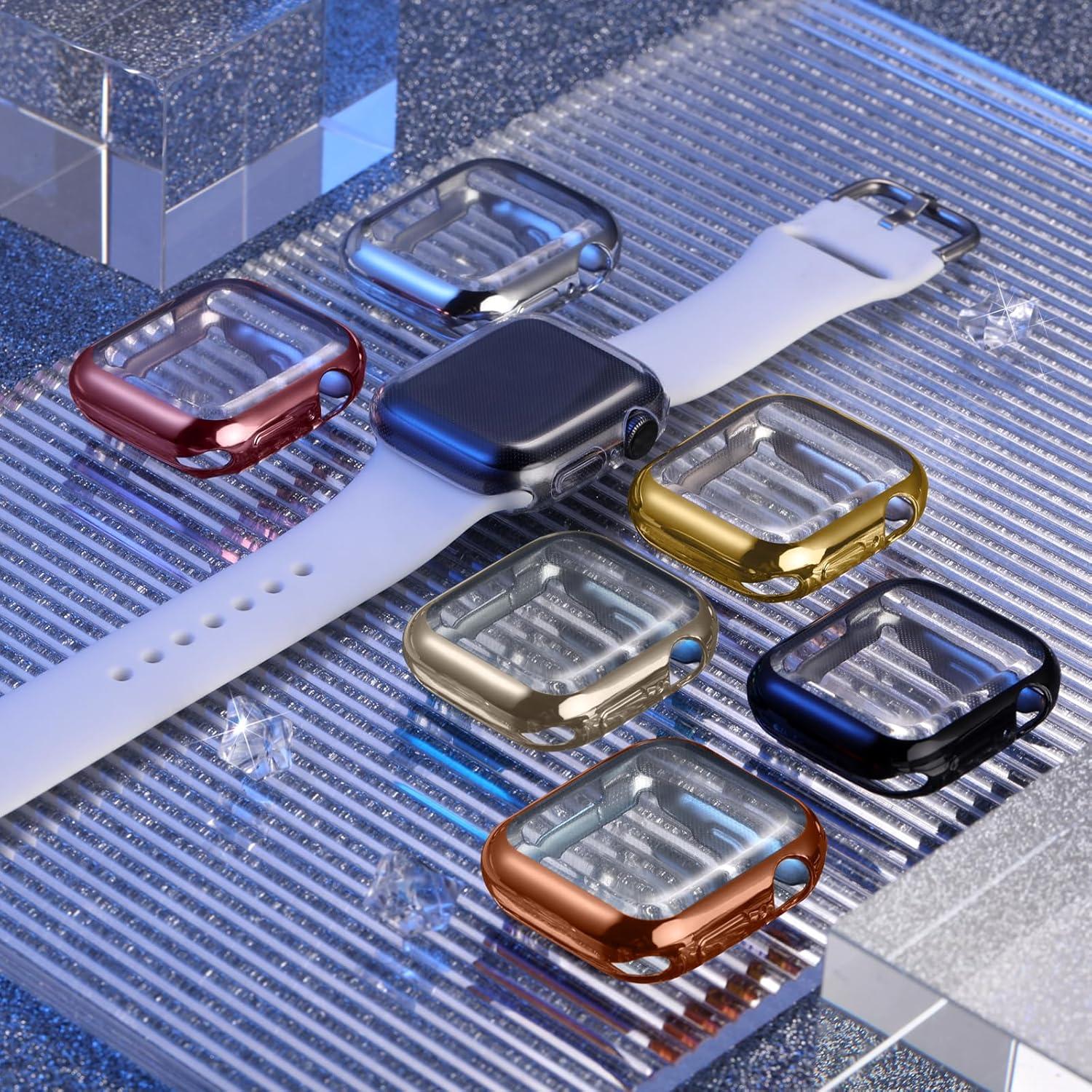 Funda Protectora TPU GEAK para Apple Watch Series 10 42mm - 3 Piezas