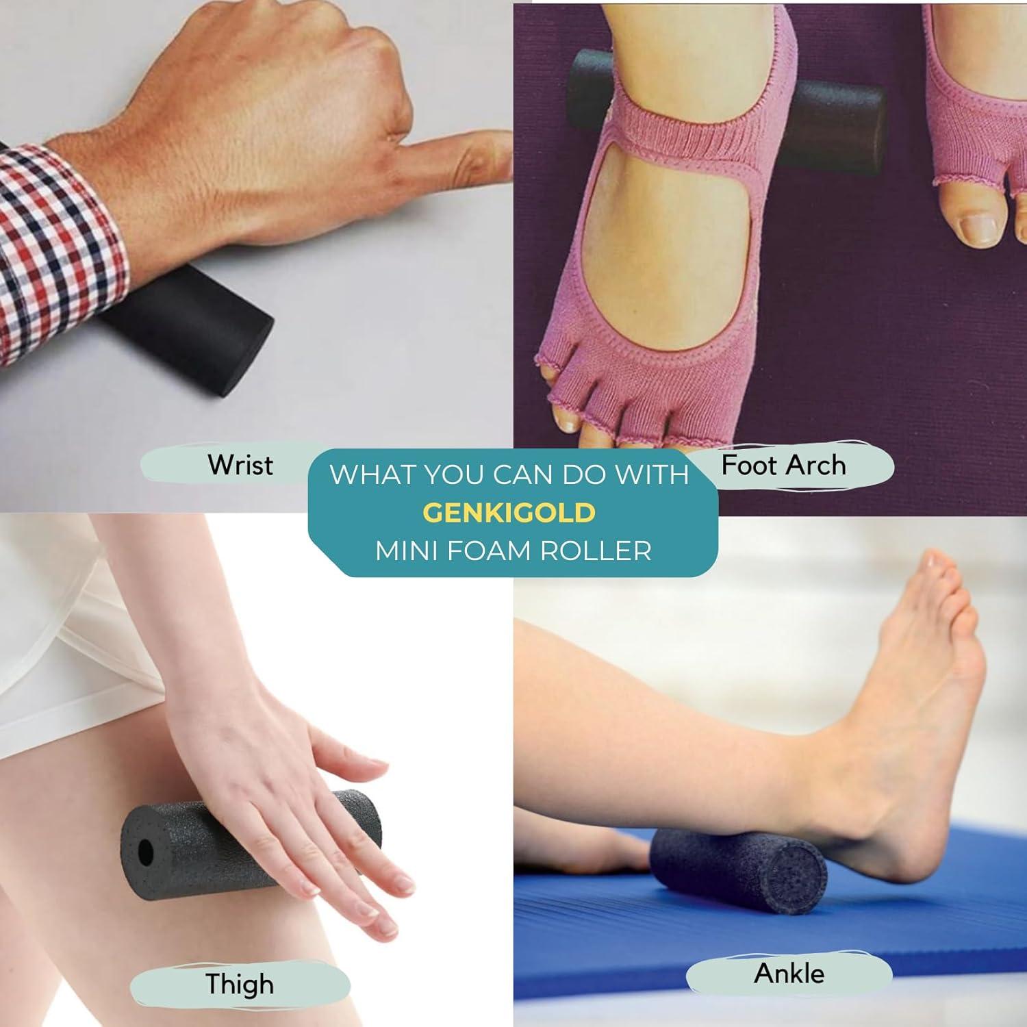 Mini Rodillo de Masaje Genkigold 15x5cm Impermeable Portátil