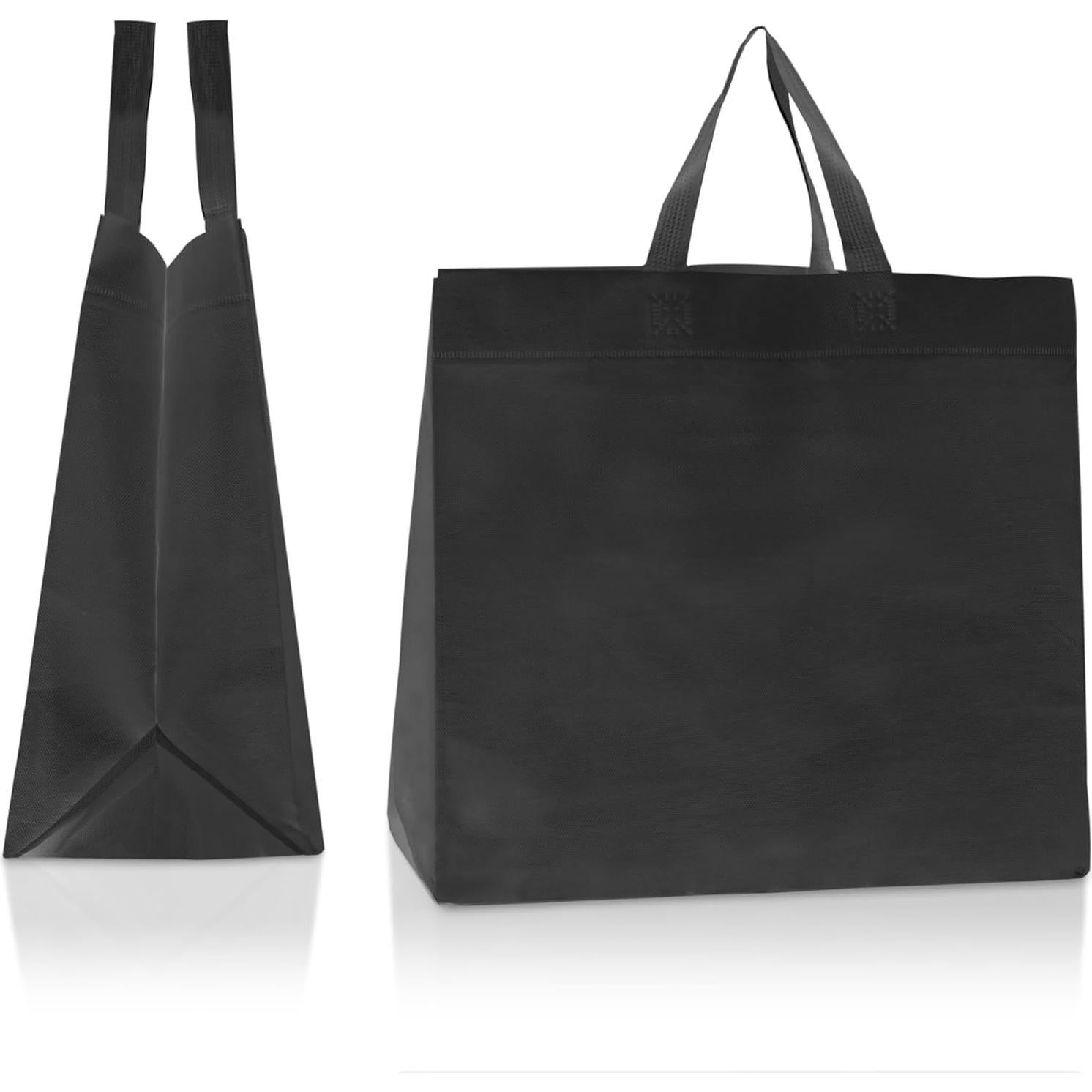 Bolsas de Compras Reutilizables Ecológicas 200 Unidades Negras