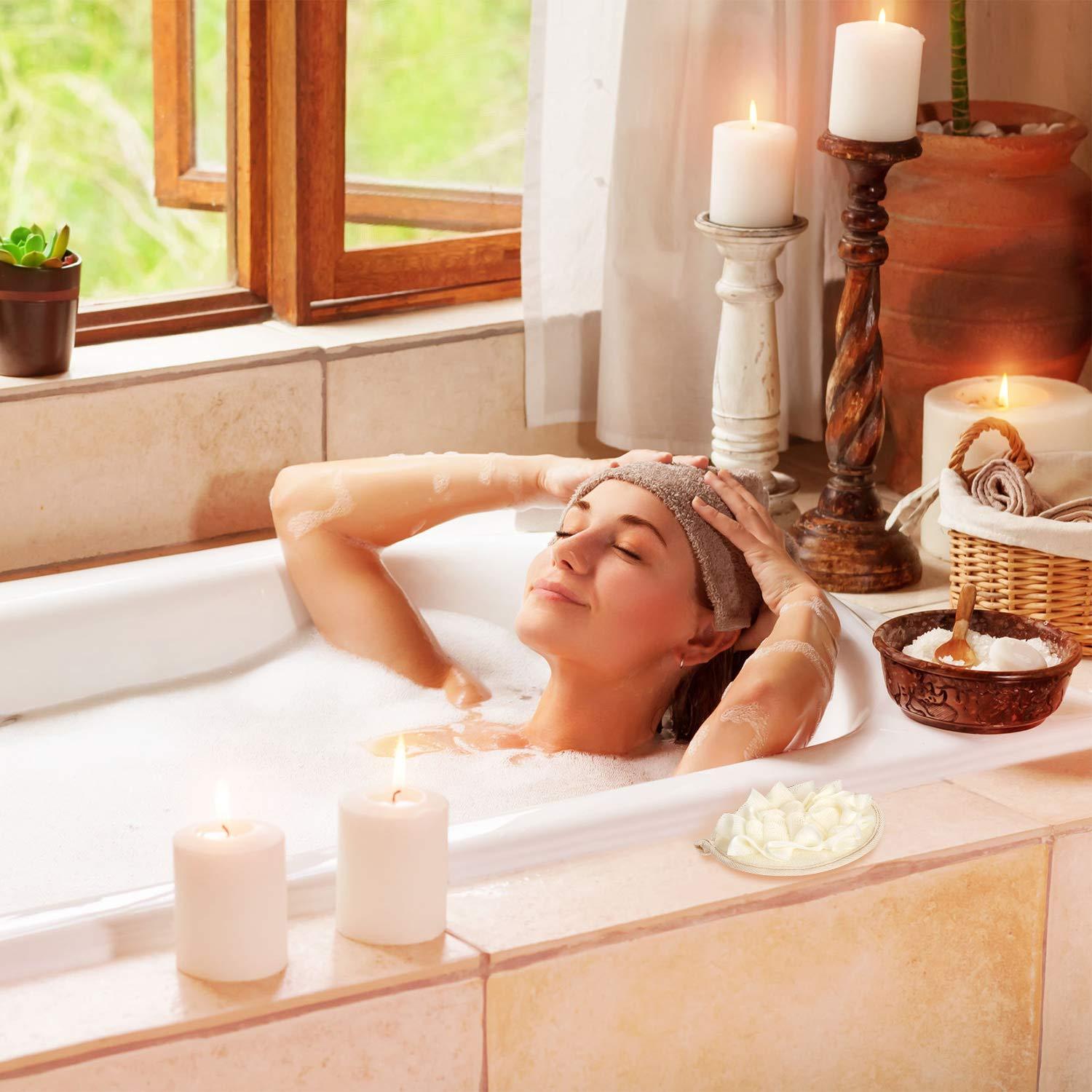 Esponjas de Ducha Exfoliantes Boao 6 Pcs Beige