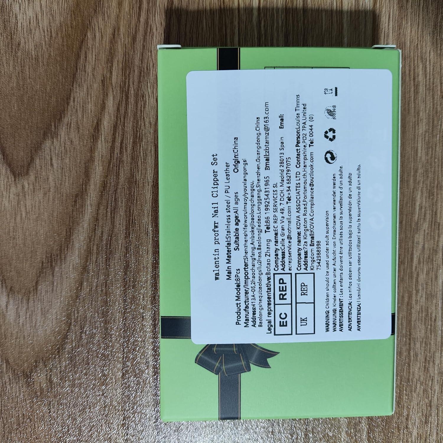 Juego de Manicura 7 Piezas Feiworui con Estuche Portátil