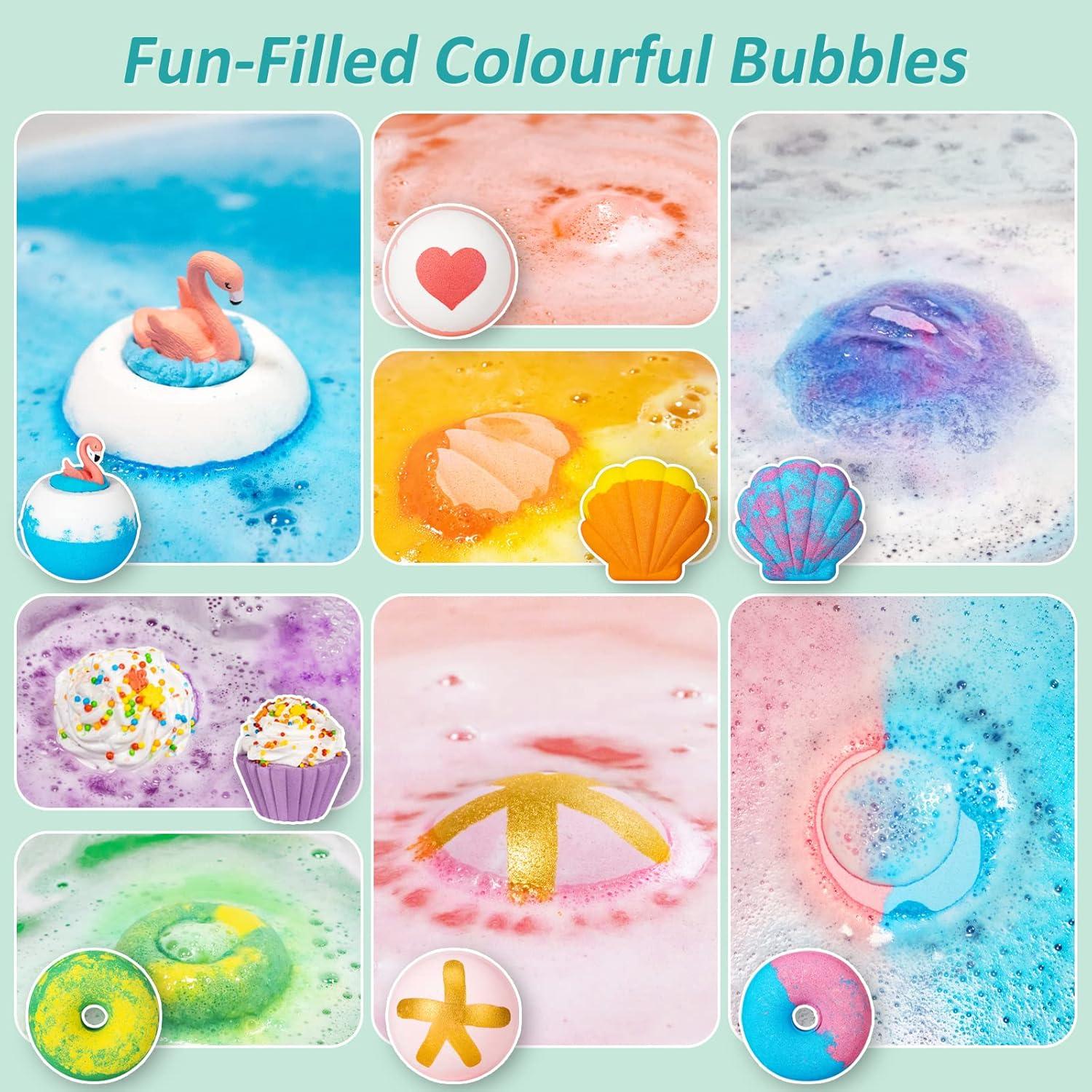 Bombas de Baño Aofmee - 8 Fragancias Naturales Hidratantes