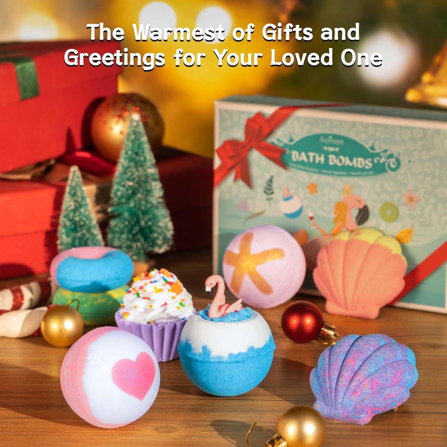 Bombas de Baño Aofmee - 8 Fragancias Naturales Hidratantes