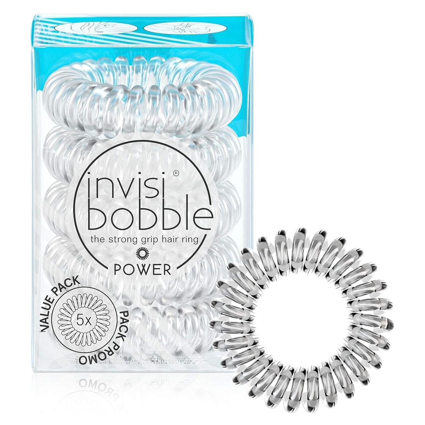 Invisibobble Power - 5 Lazos para Cabello Transparente