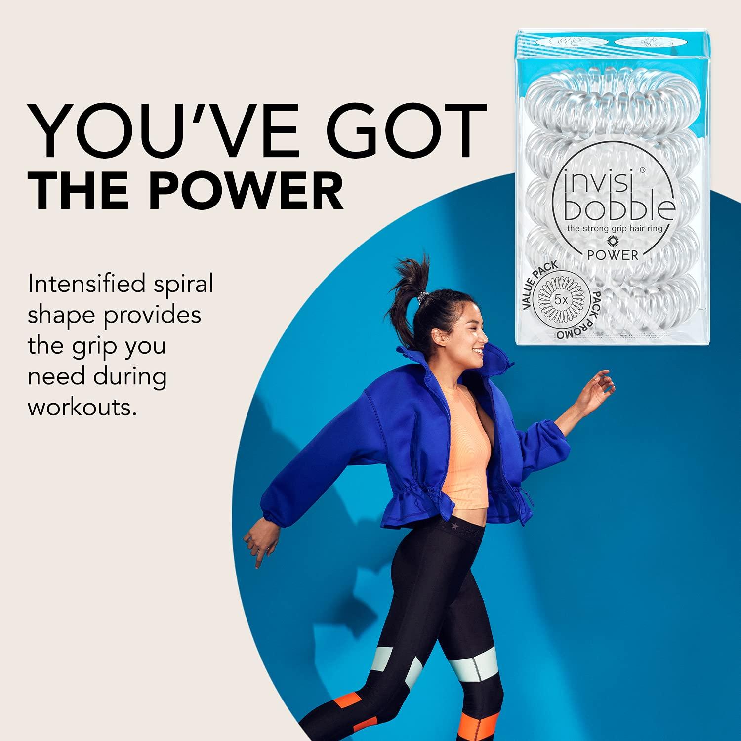 Invisibobble Power - 5 Lazos para Cabello Transparente