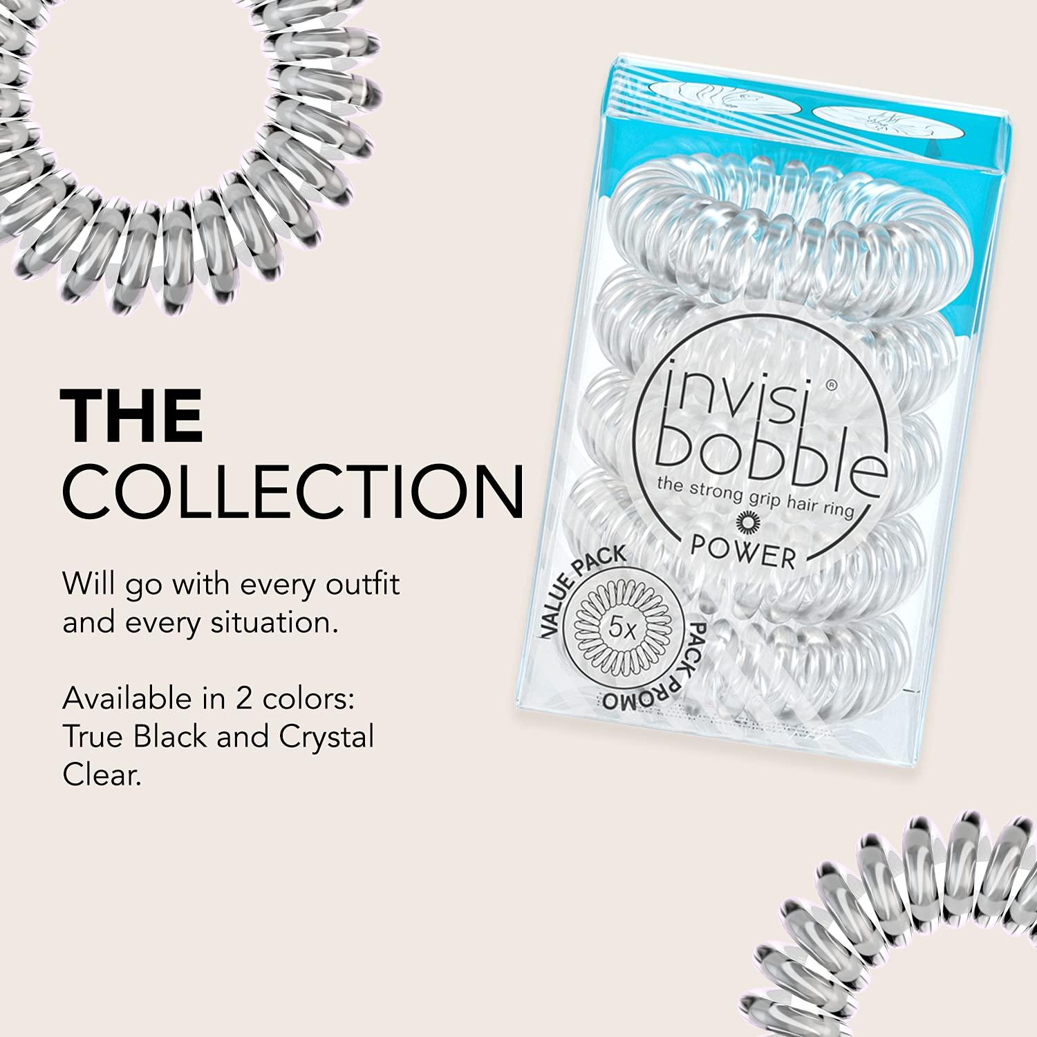 Invisibobble Power - 5 Lazos para Cabello Transparente