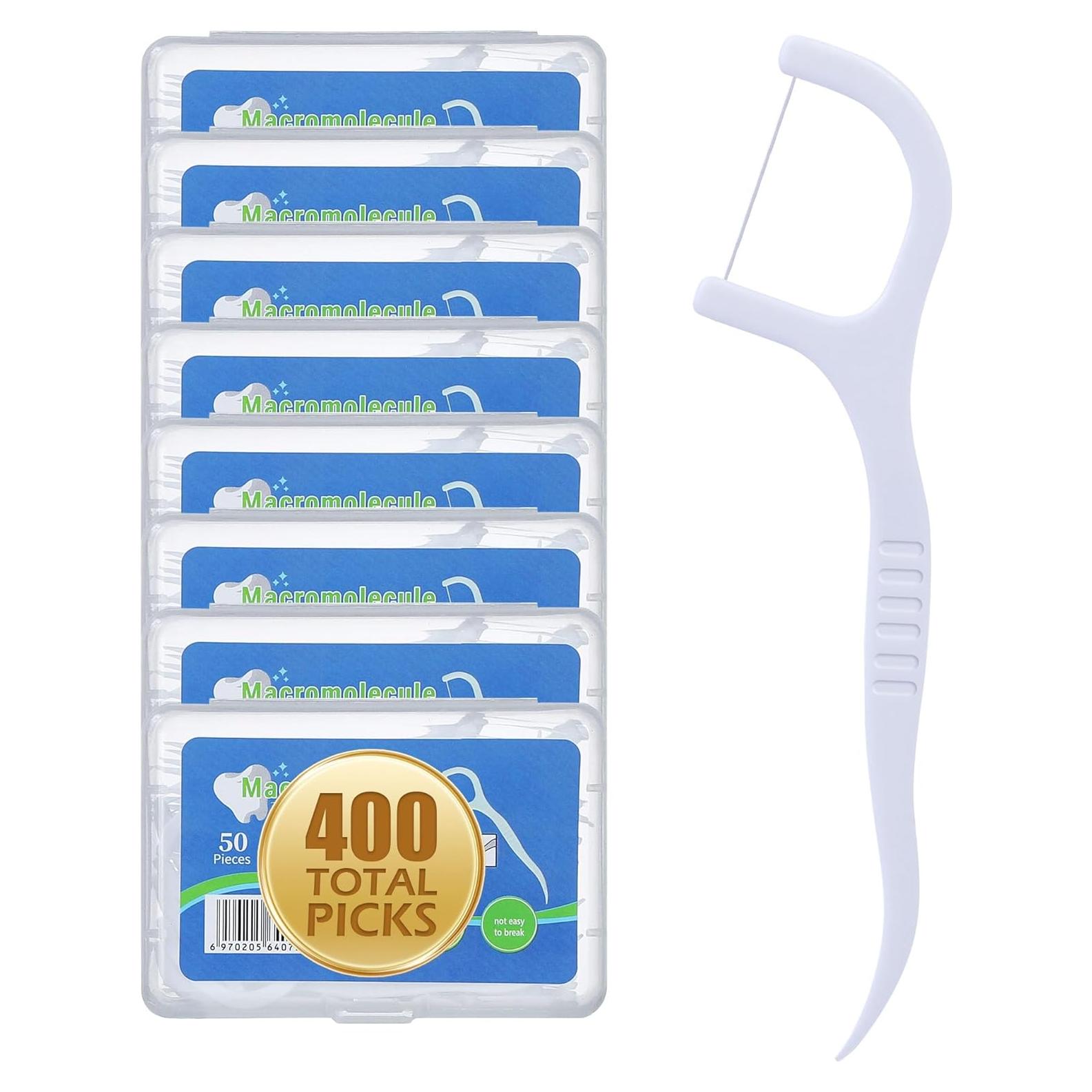400 Palillos de Hilo Dental Aussumy - Limpieza Profunda y Mango Ergonómico