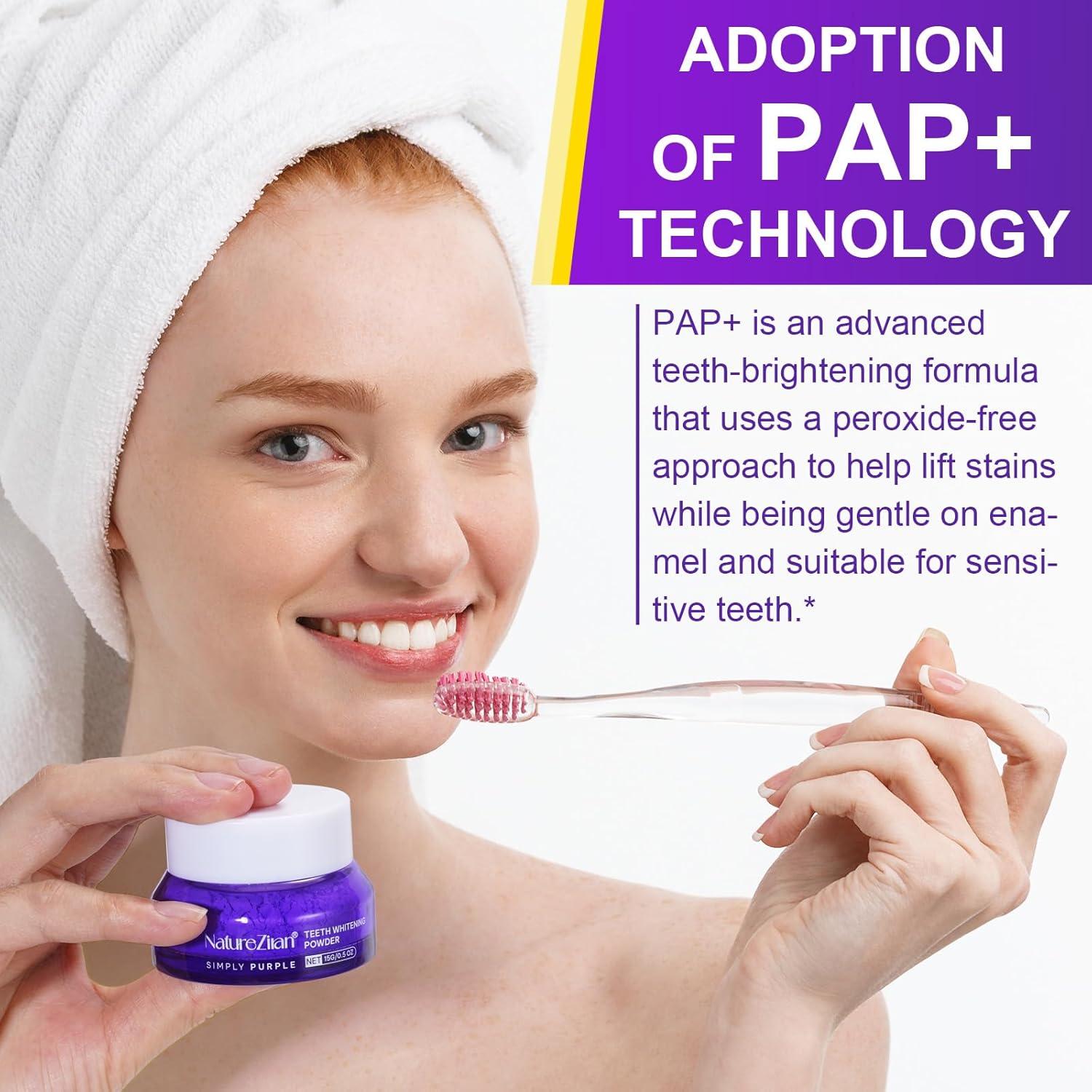 Polvo Blanqueador de Dientes Nature Ziran 15g - Sin Sensibilidad