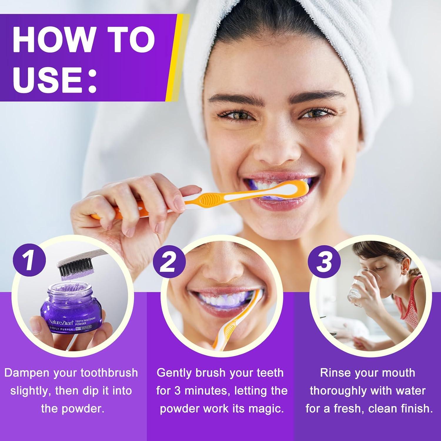 Polvo Blanqueador de Dientes Nature Ziran 15g - Sin Sensibilidad