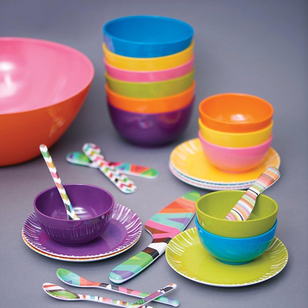 Juego de 4 Espátulas de Melamina French Bull 15 cm Floral