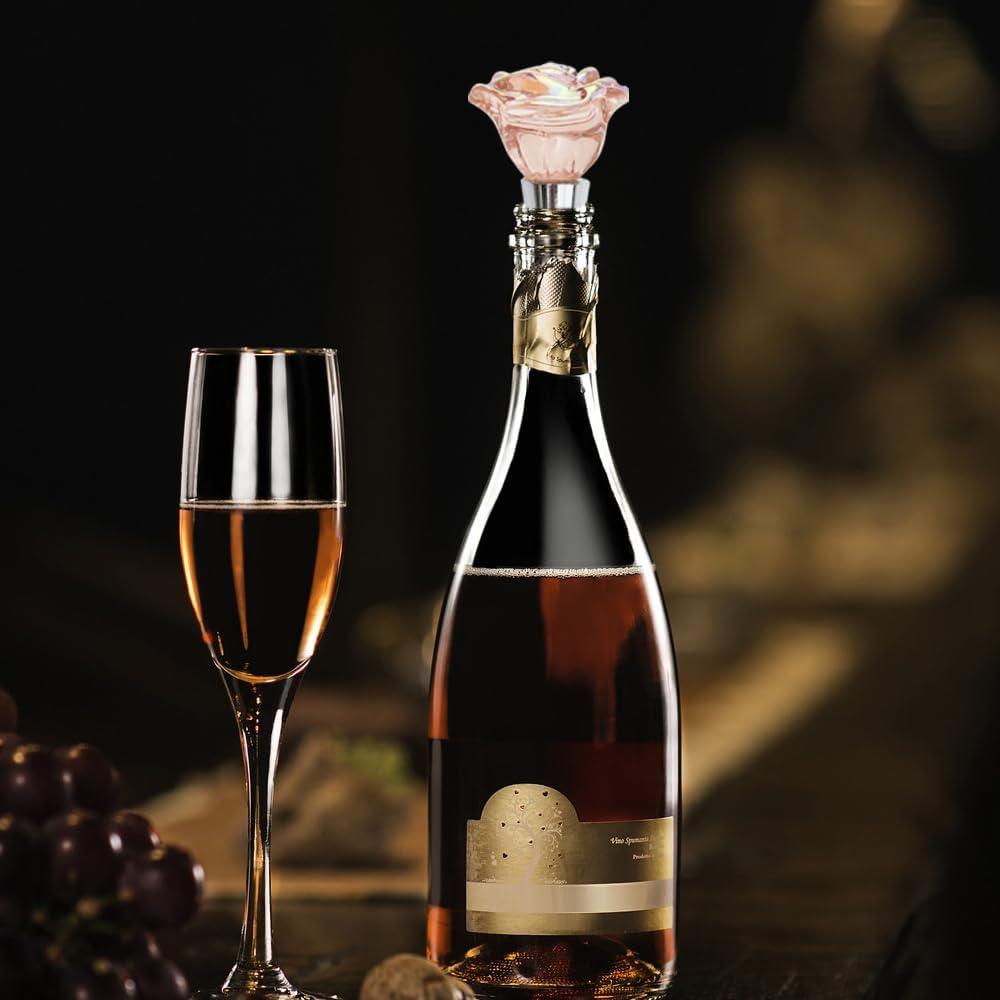 2 Tapones de Vino Rosado Arvintas - Corchos Reutilizables