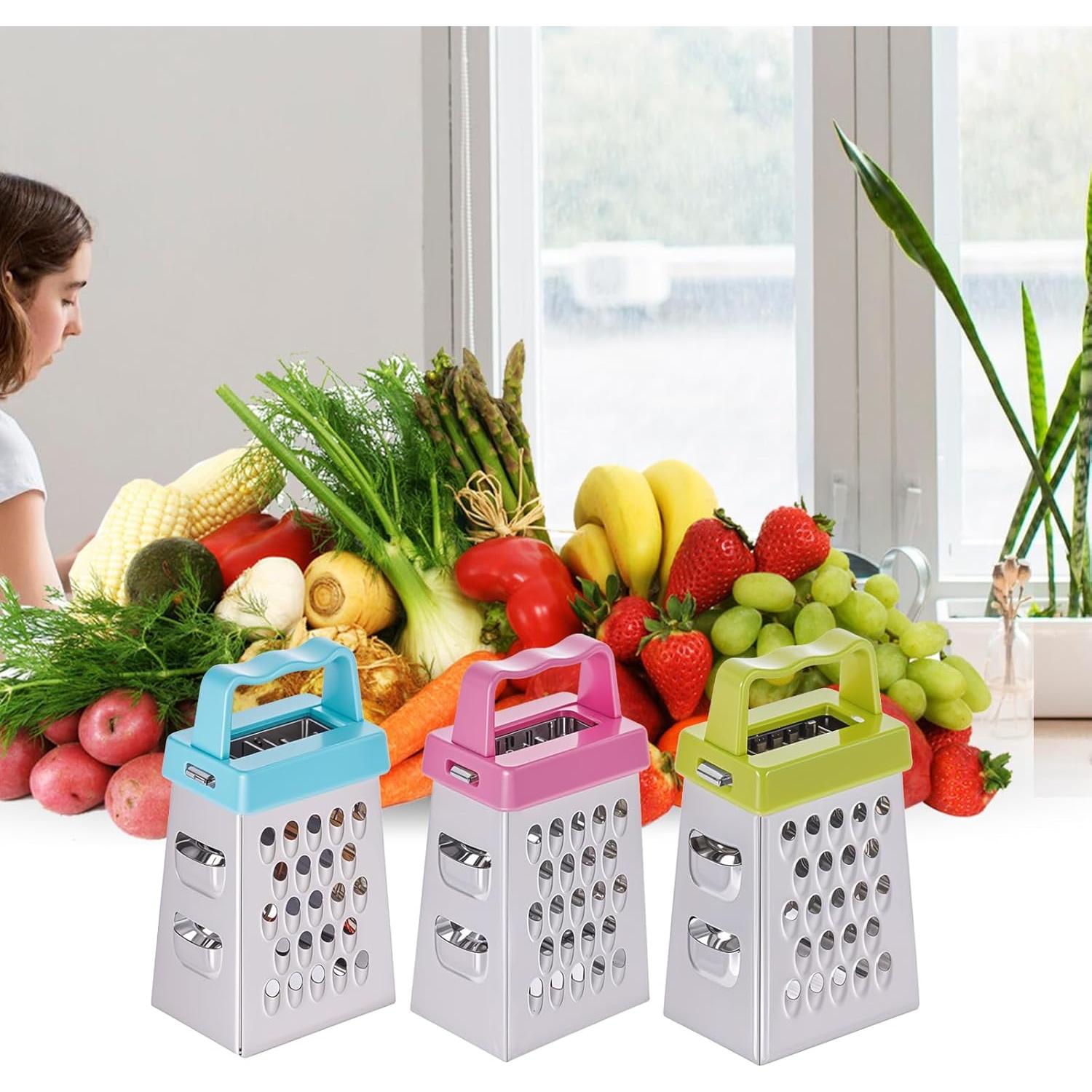 Mini Rallador de Queso ElevateTech 3 Piezas Acero Inoxidable