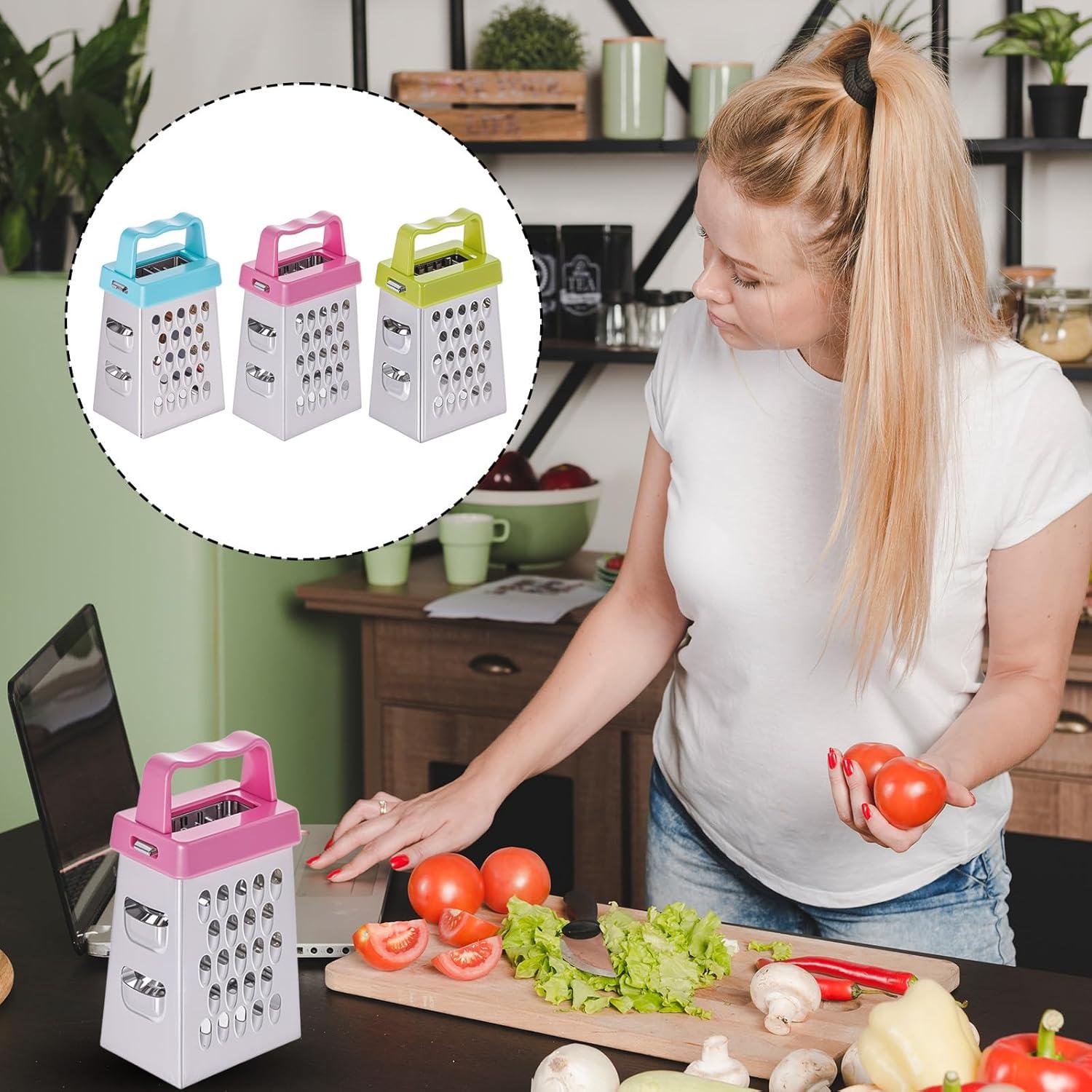 Mini Rallador de Queso ElevateTech 3 Piezas Acero Inoxidable