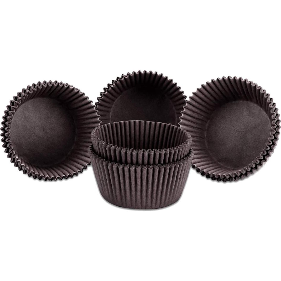 Forros para Cupcakes Estándar GiFBERA 400 Pcs Marrón