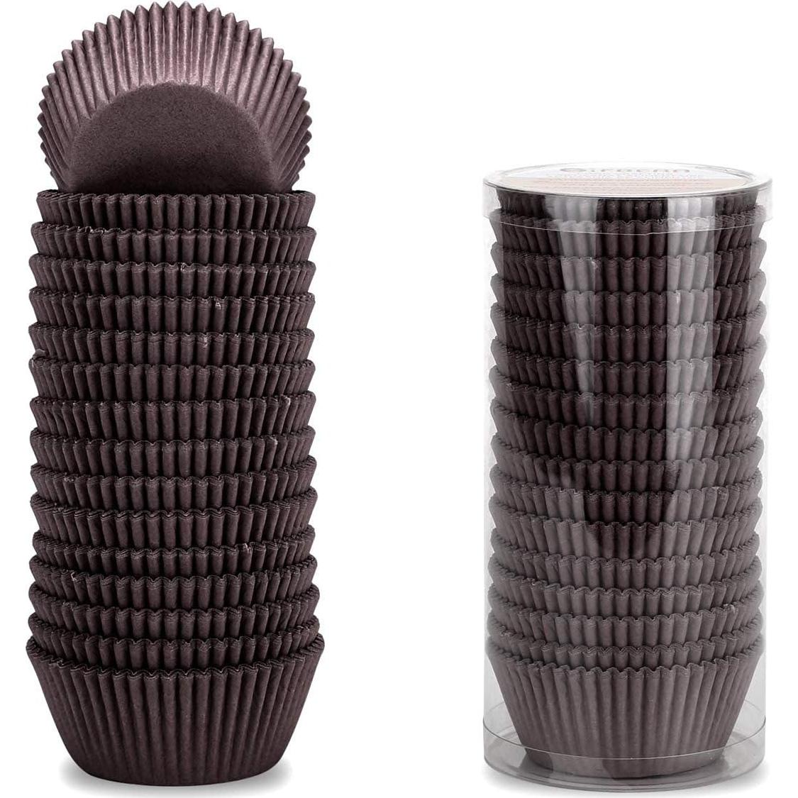 Forros para Cupcakes Estándar GiFBERA 400 Pcs Marrón