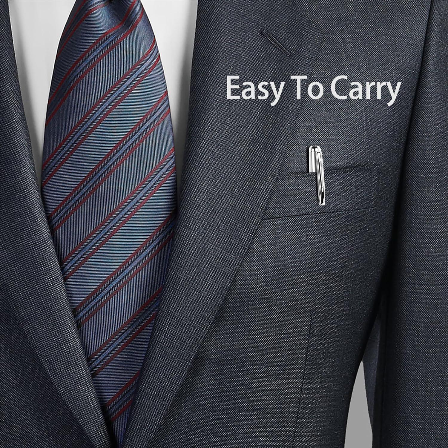 Bolígrafos Cambond Metálicos Plateados 1.0 mm Tinta Negra - 3 Unidades