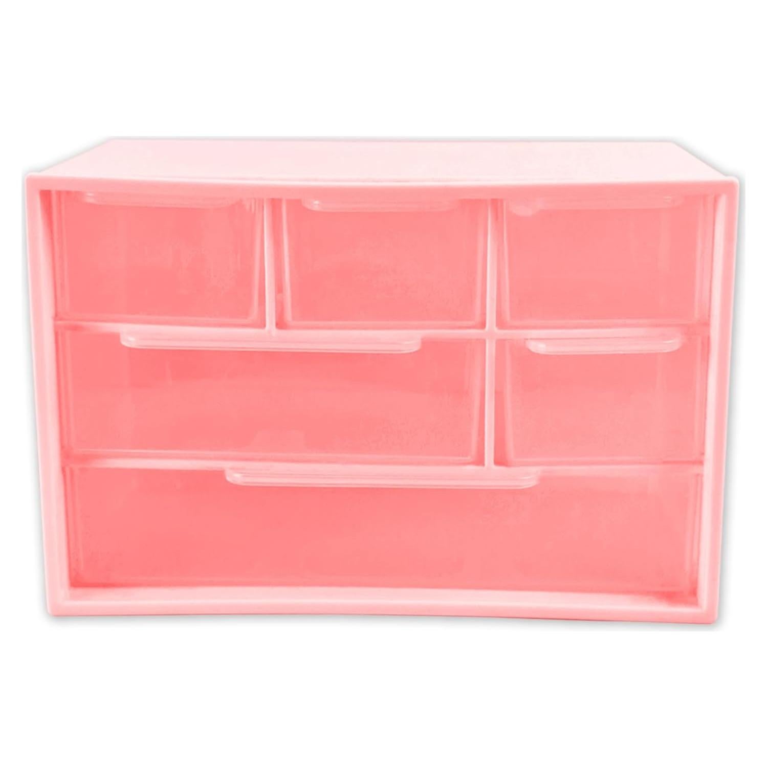 Organizador de Cajones Mini Nirvany Rosa 6 Cajones Plástico
