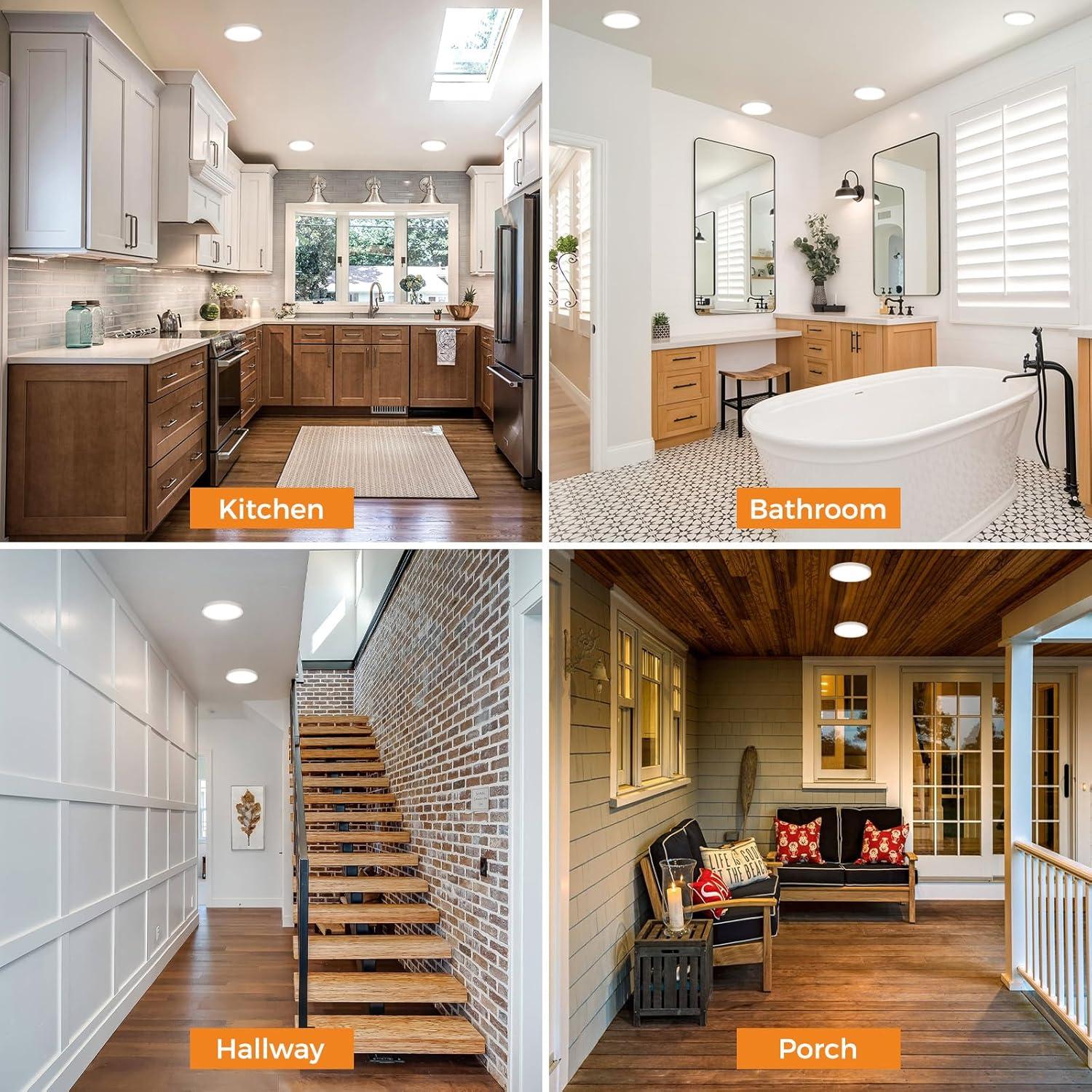 Lámpara de Techo LED Slochi 12W 1200Lm 3 Modos de Color 16.5cm