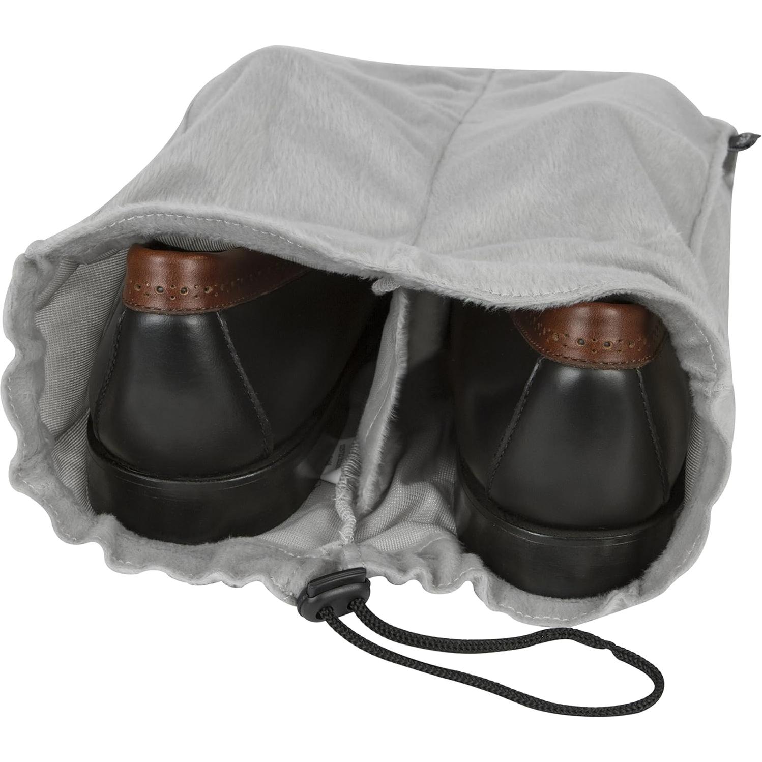 Juego de 2 Bolsas para Zapatos Travelon Gris - Forro Polar