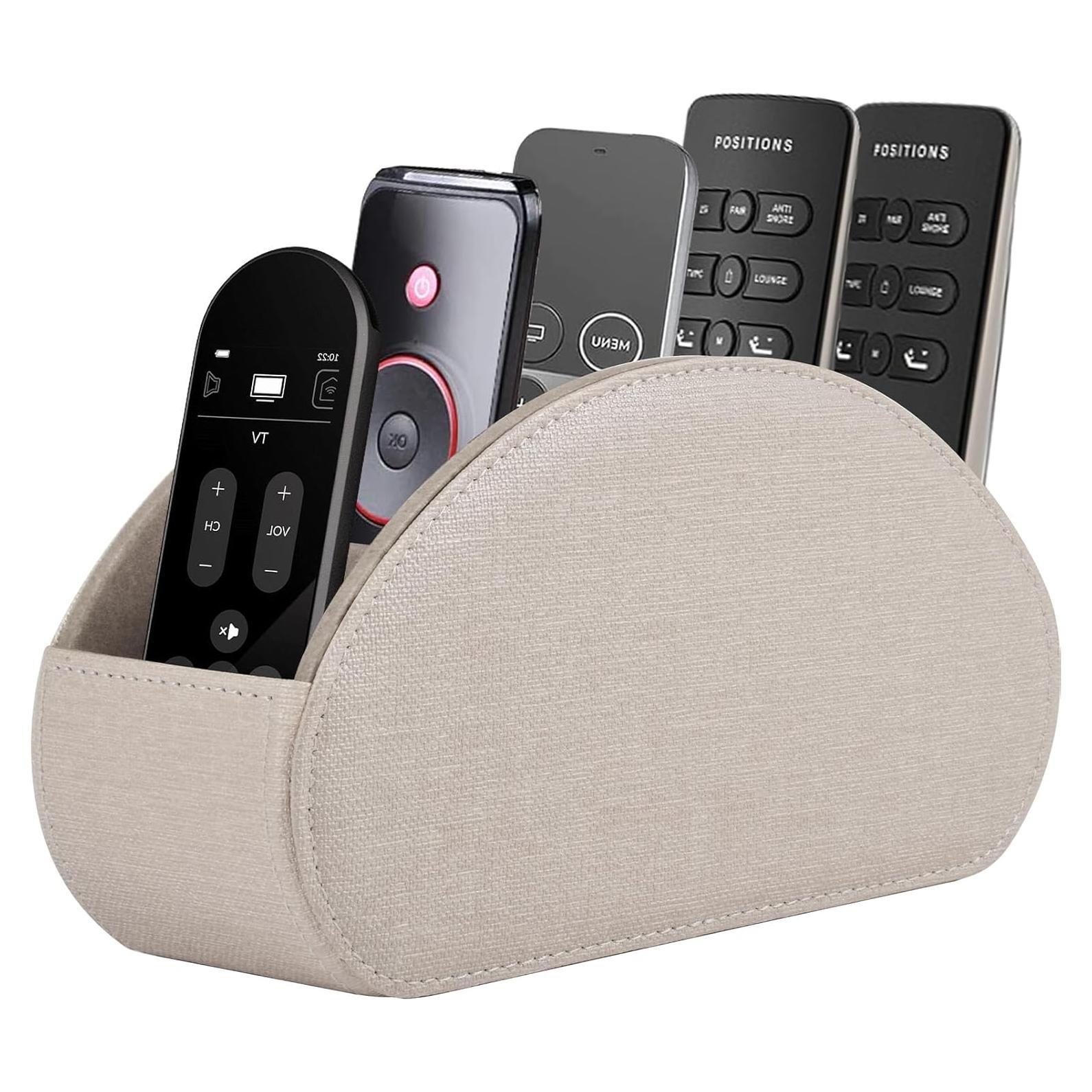 Soporte para Control Remoto RHCSZ Crema 5 Compartimentos