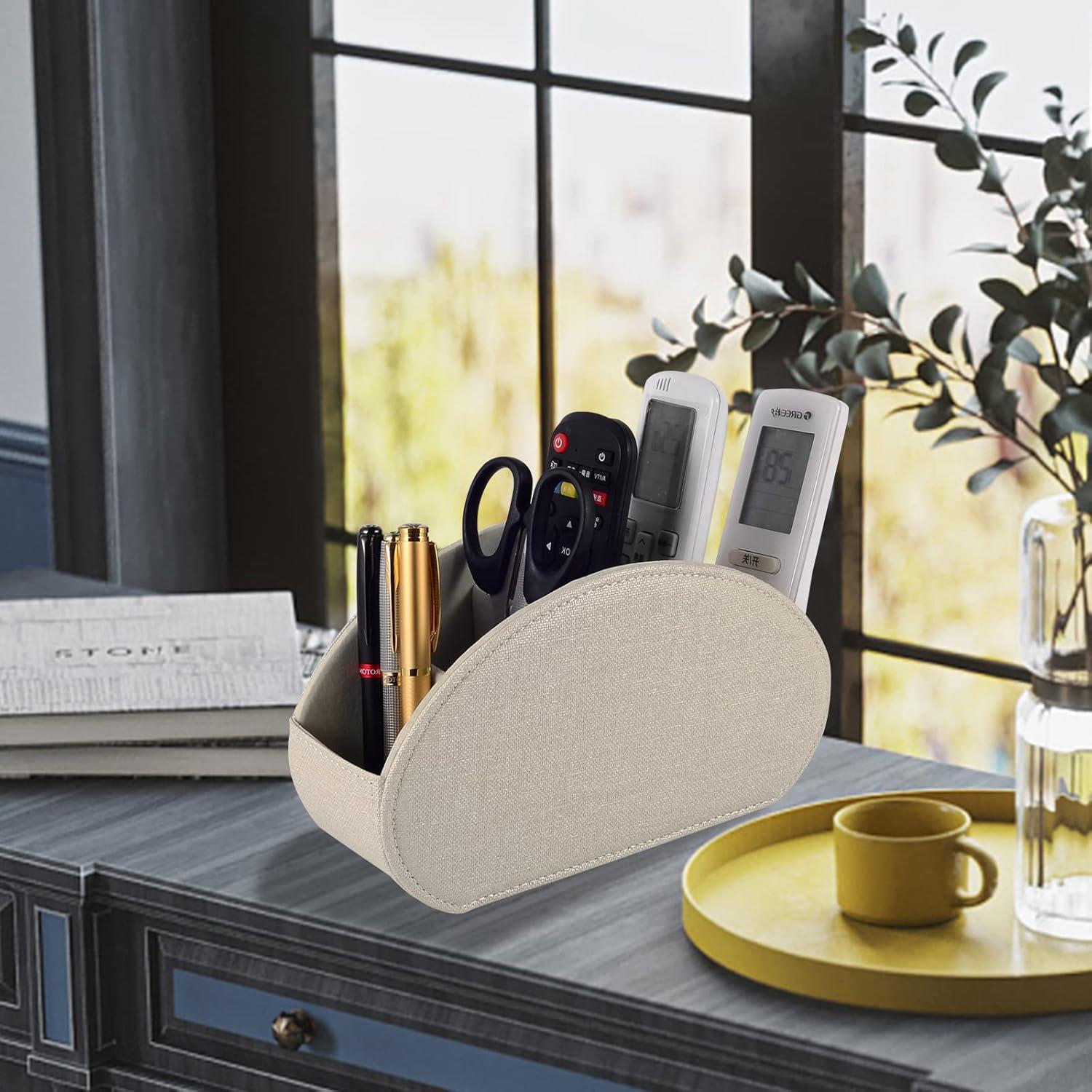 Soporte para Control Remoto RHCSZ Crema 5 Compartimentos