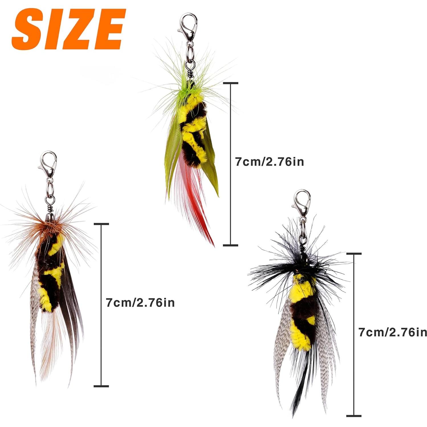 Repuestos de Insectos para Juguetes de Gato JXFUKAL 3Pcs