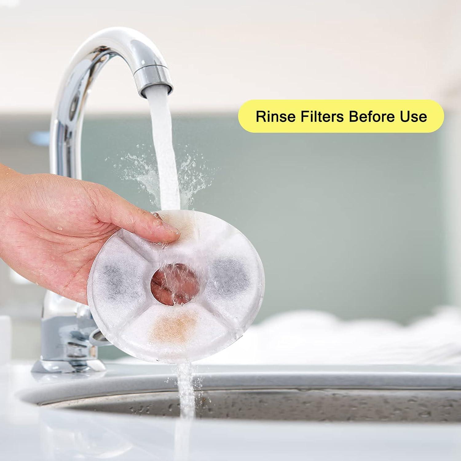 Filtros de Agua para Mascotas Monsin - 8 Filtros + 4 Esponjas