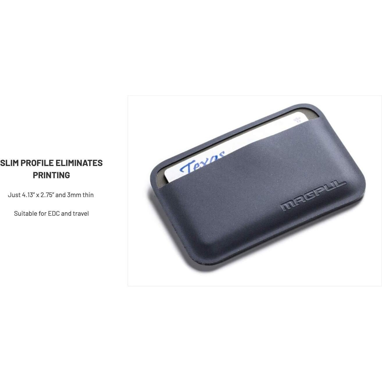 Cartera Magpul Daka Esencial Táctico Delgado Negro EDC