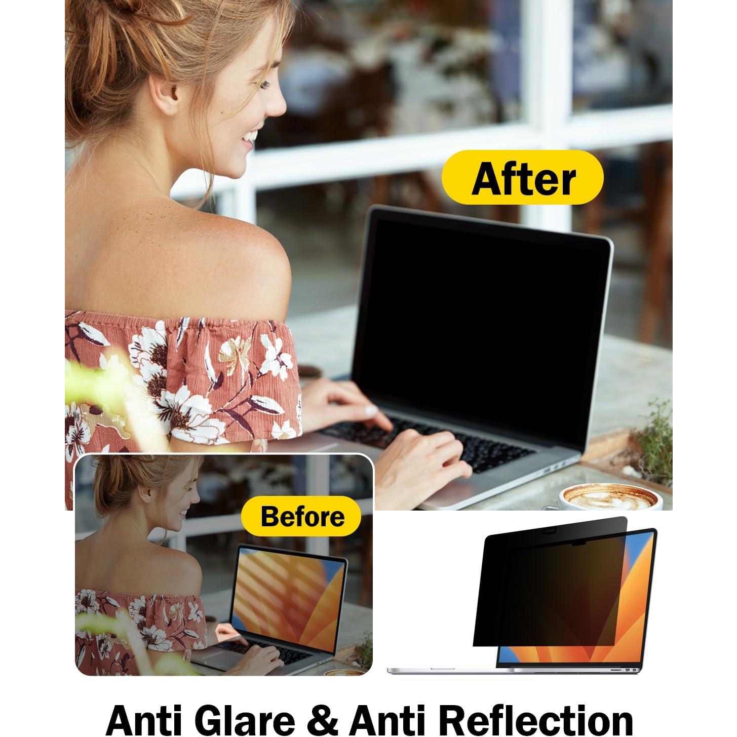 Protector de Pantalla de Privacidad F FORITO 14" 16:10 Anti Reflejos