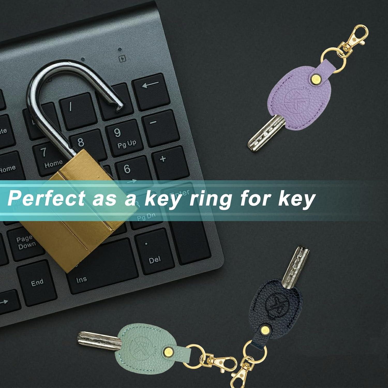 Funda de Llave de Cuero Suave KRSURERICHER Negra para Llaves Rotas