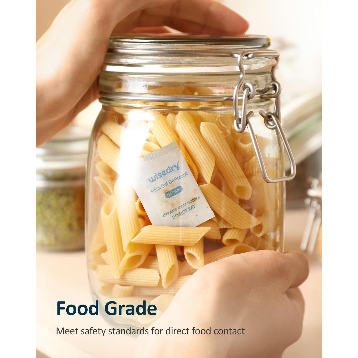 Paquetes de Gel de Sílice Alimenticio 5g x 60 Reutilizables