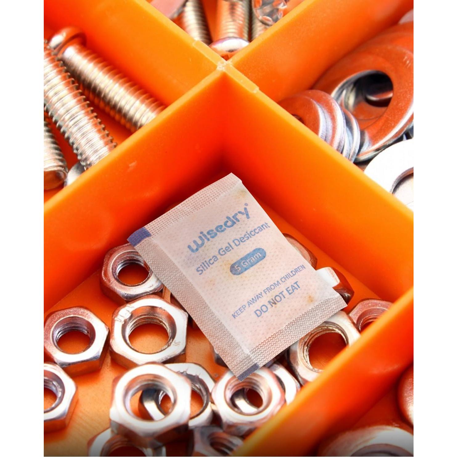 Paquetes de Gel de Sílice Alimenticio 5g x 60 Reutilizables