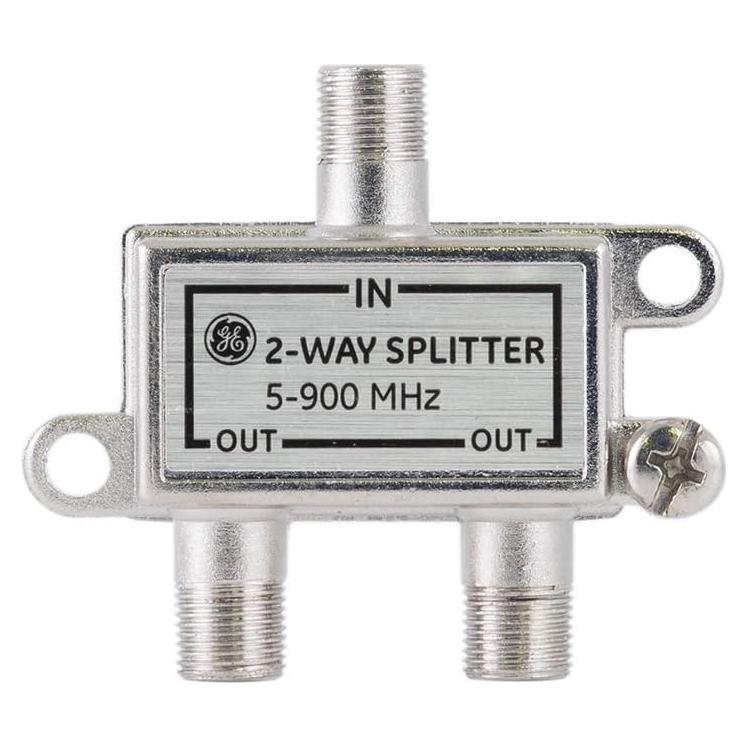 Divisor Coaxial GE 2 Vías 5-900 MHz Compatible RG59 RG6